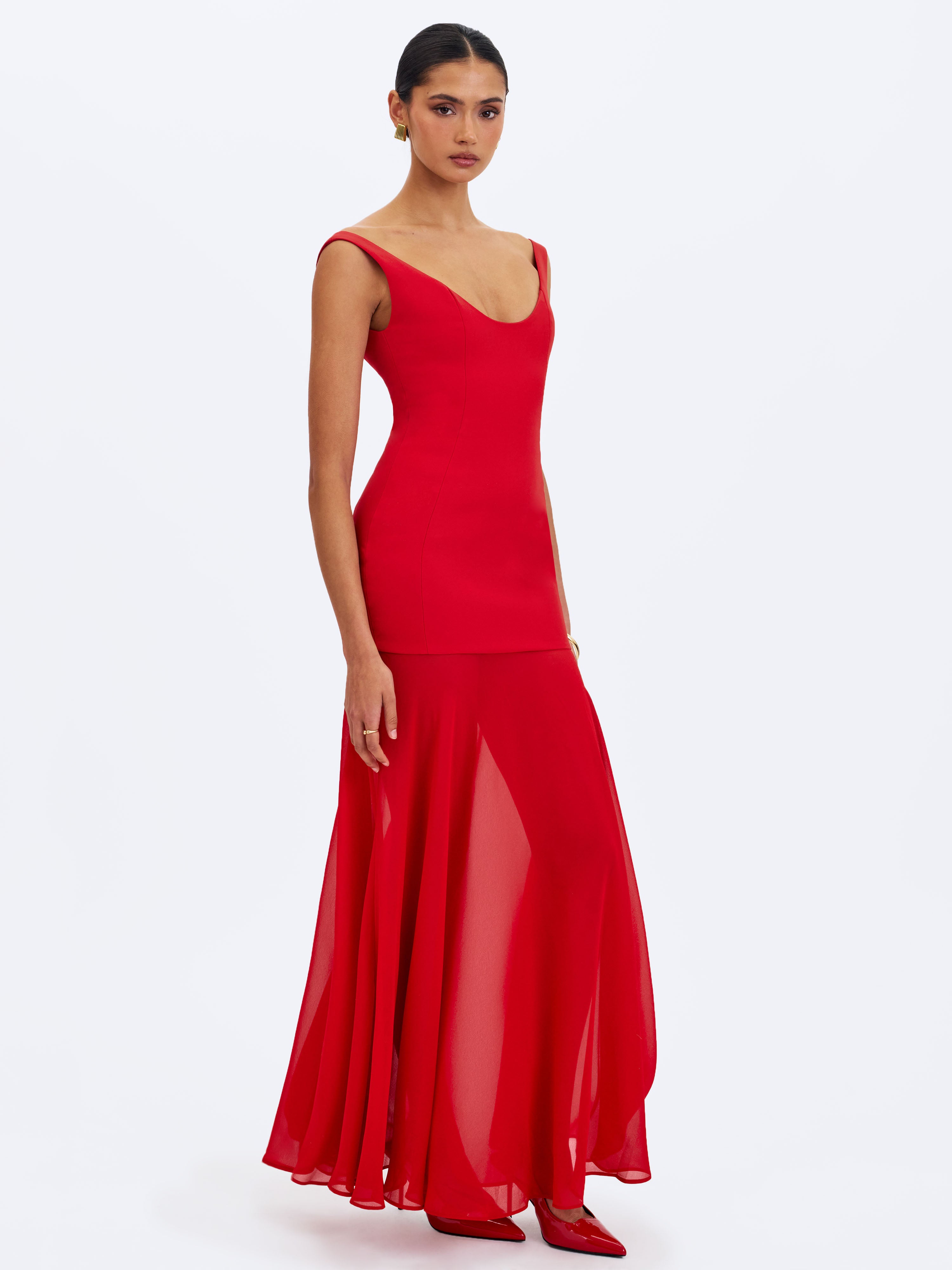 satin halter formal dress Ava Presley Satin Halter Prom Dress 47018 main image 0