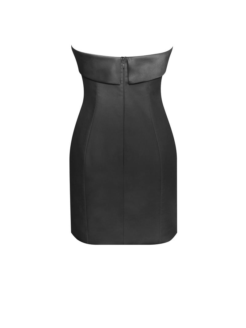 Dalilah Black Double Breast Mini Dress