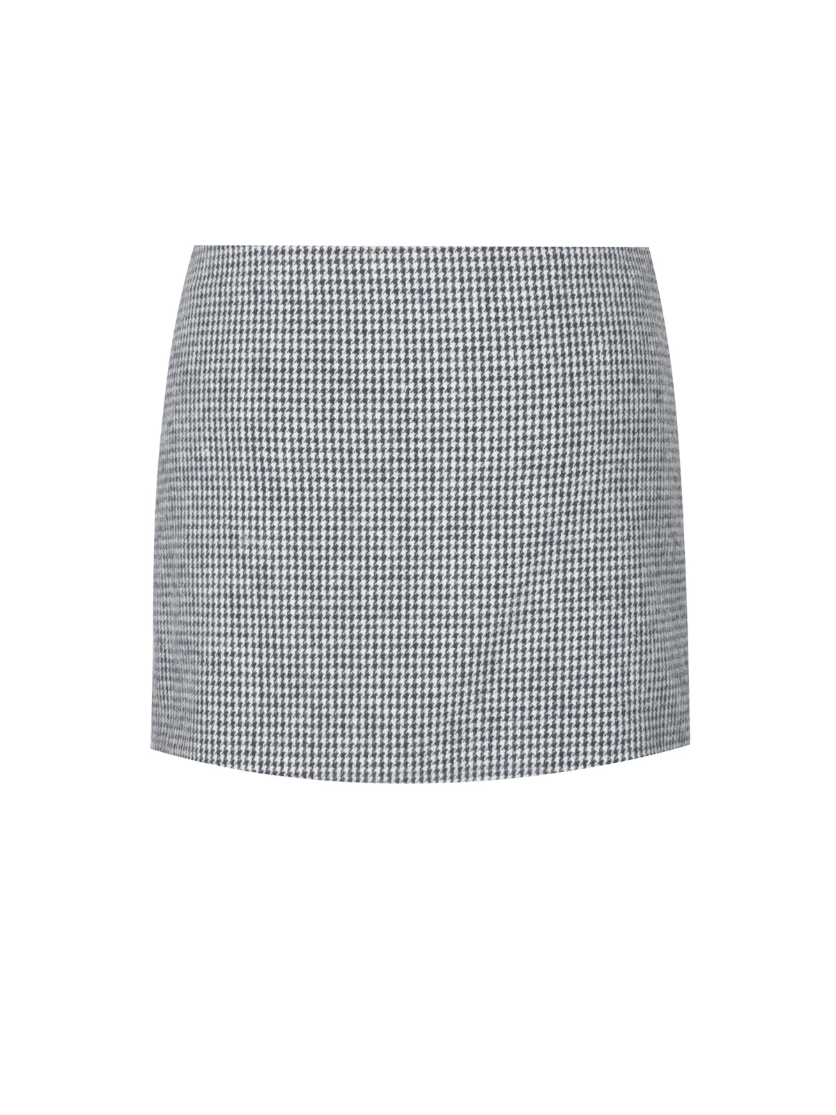Victoria Black Micro Houndstooth Mini Skirt