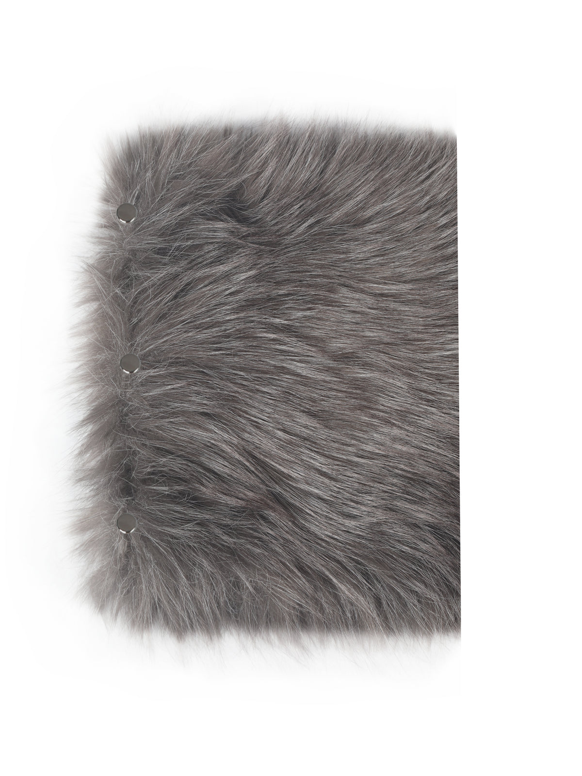 Luna Frosted Grey Multi-wear Faux Fur Scarf
