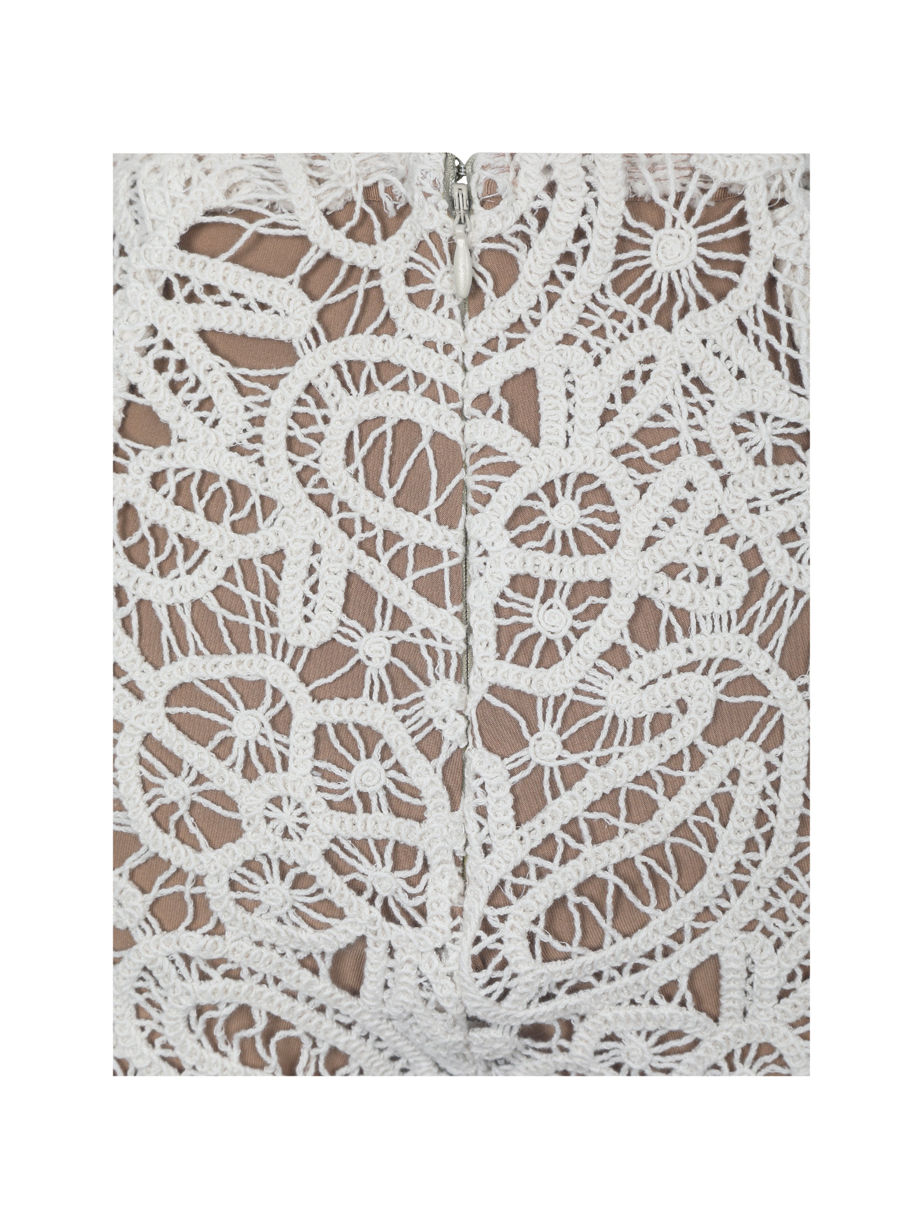 Rosanne Cream Cotton Crochet Shorts
