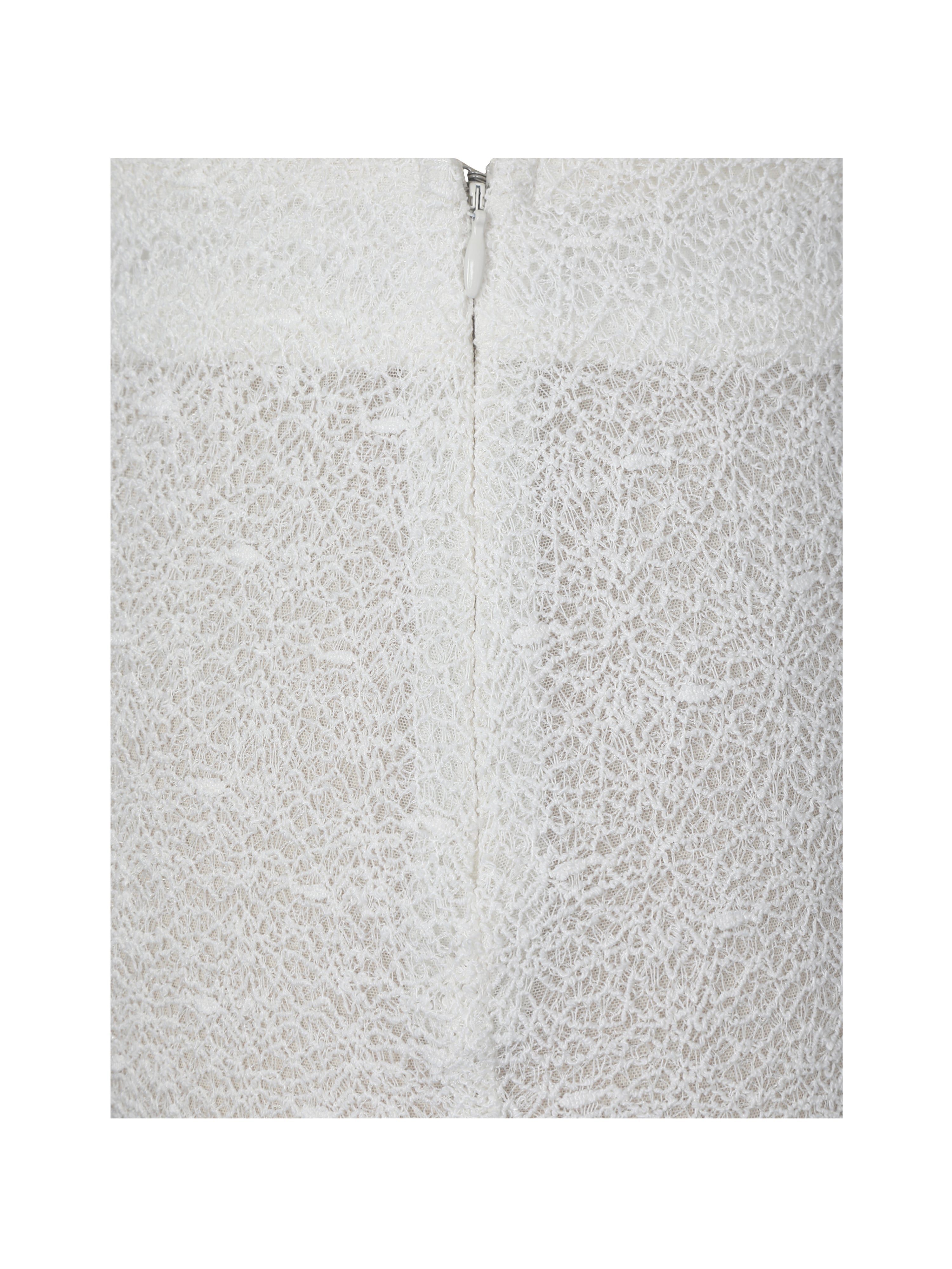 Urvi Ivory Crochet Ruffle Midi Skirt