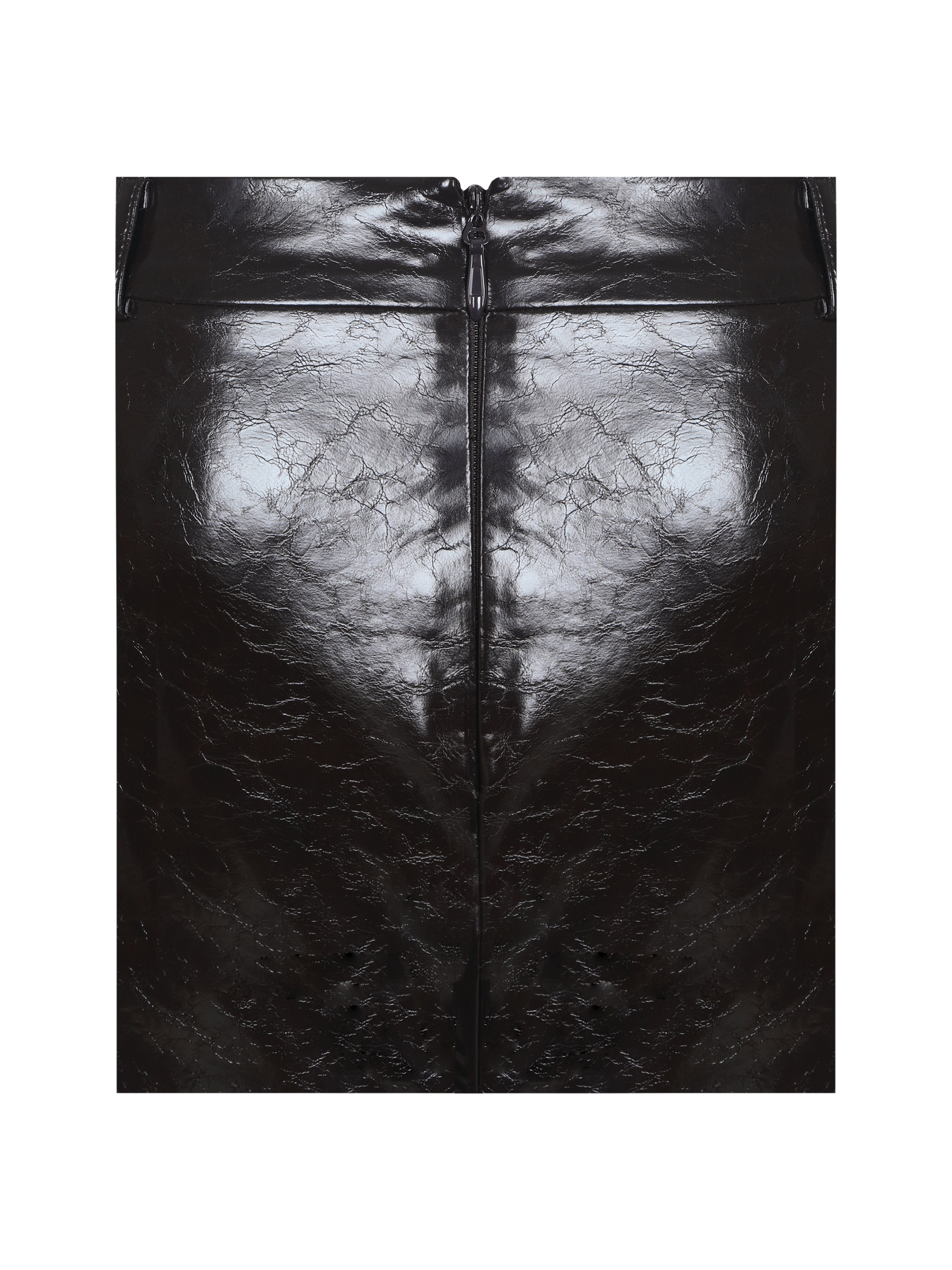 Vivian Mocha Faux Leather Low-Rise Mini Skirt