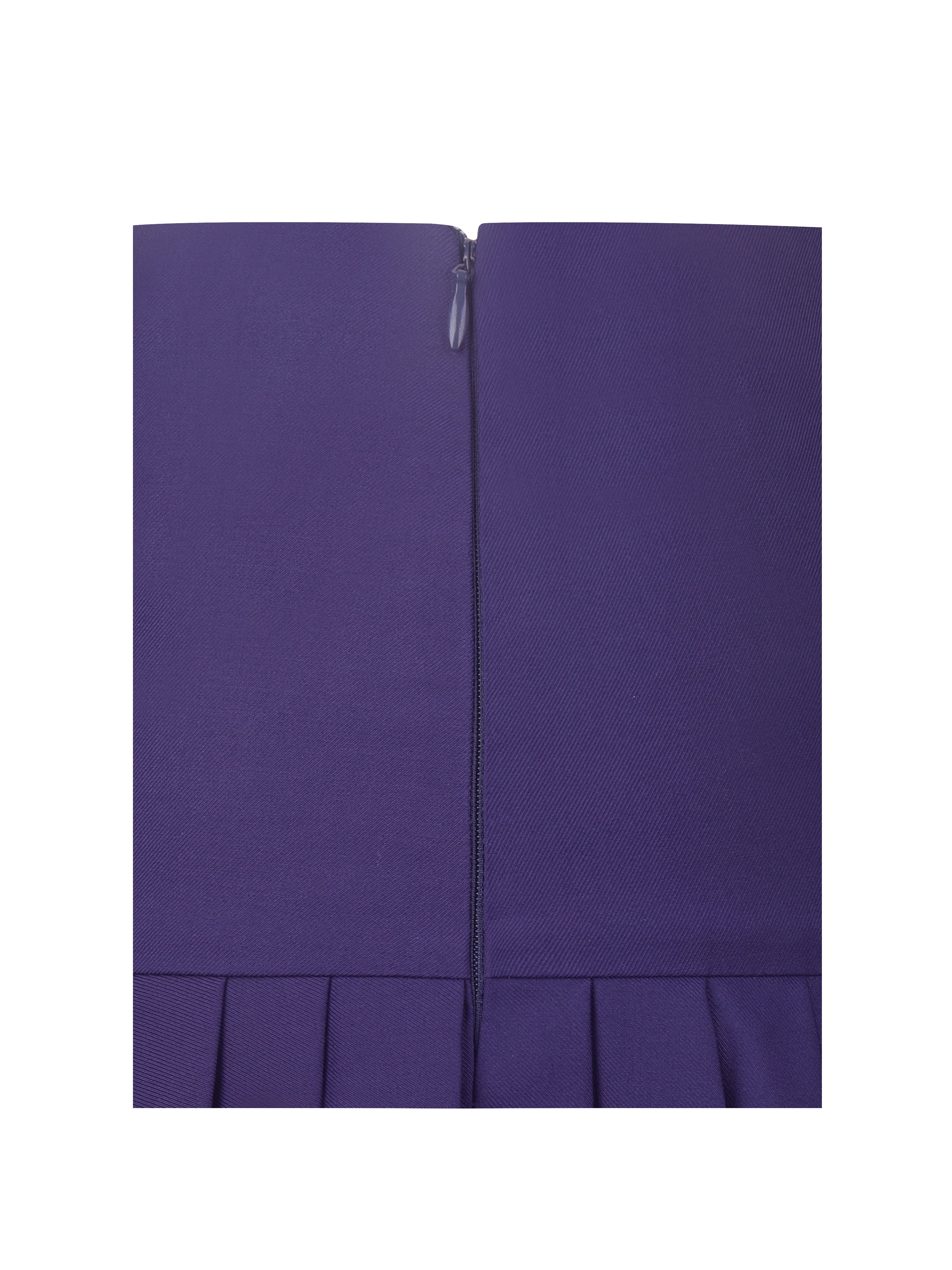 Skylar Indigo Pleated A-Line Mini Skirt