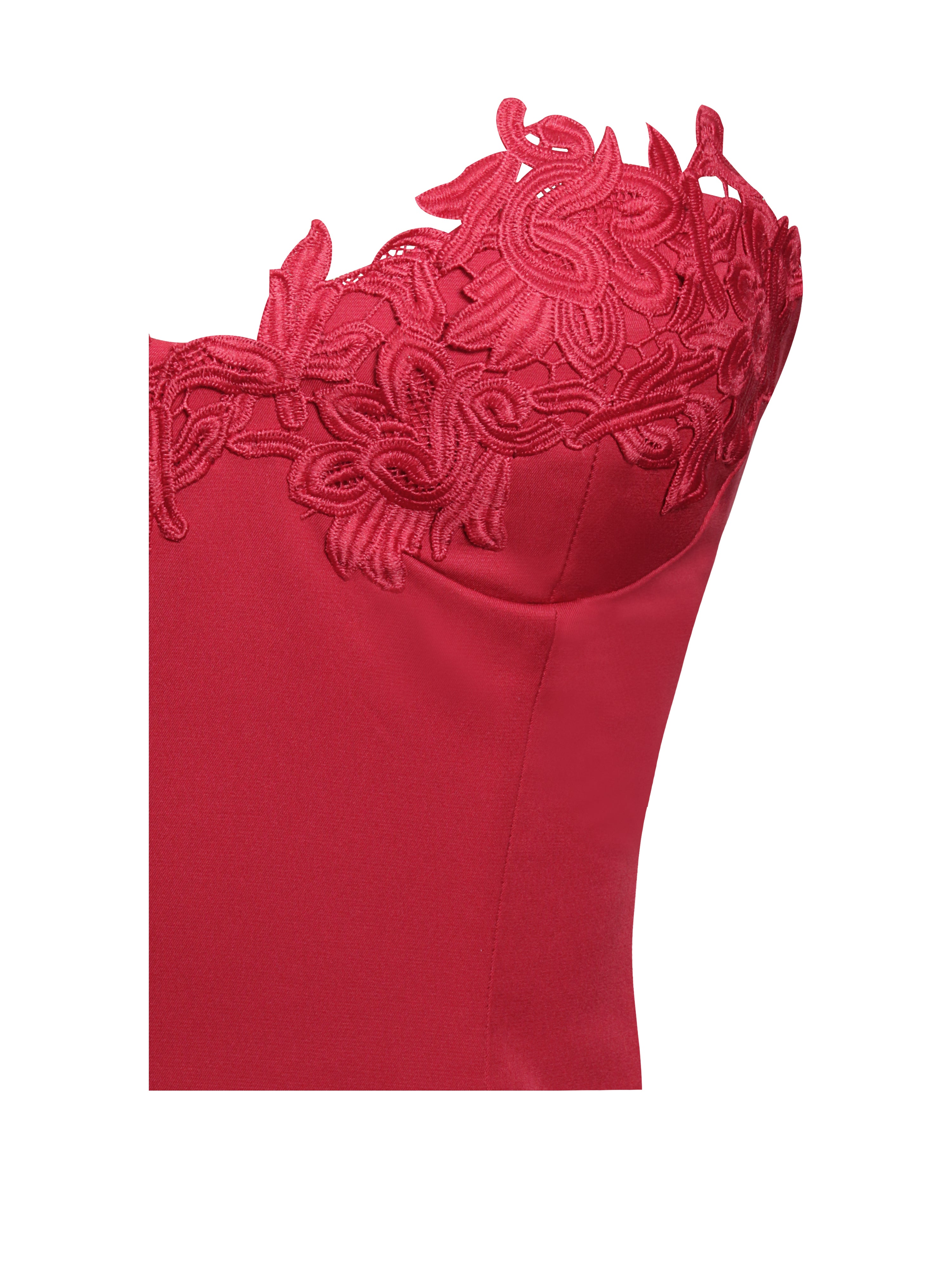 Miss Circle Women's Sacha Drop Waist Corset Puffy Mini Dress - Red - Size XL Miss Circle Women's Sacha Drop Waist Corset Puffy Mini Dress - Red - Size XL