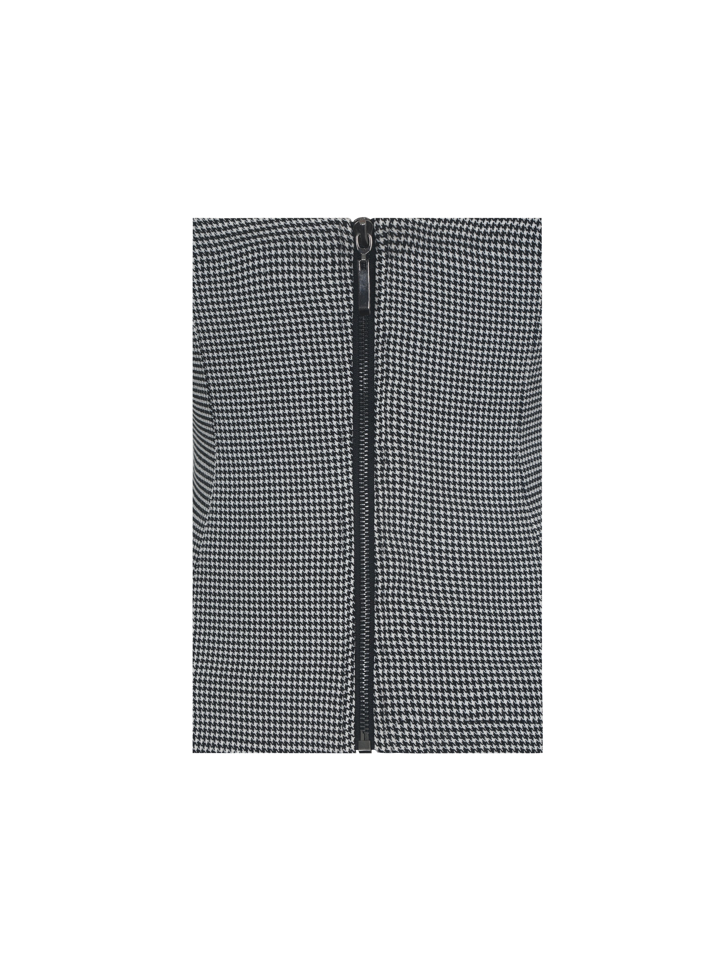 Ulla Micro-Houndstooth Strapless Peplum Top