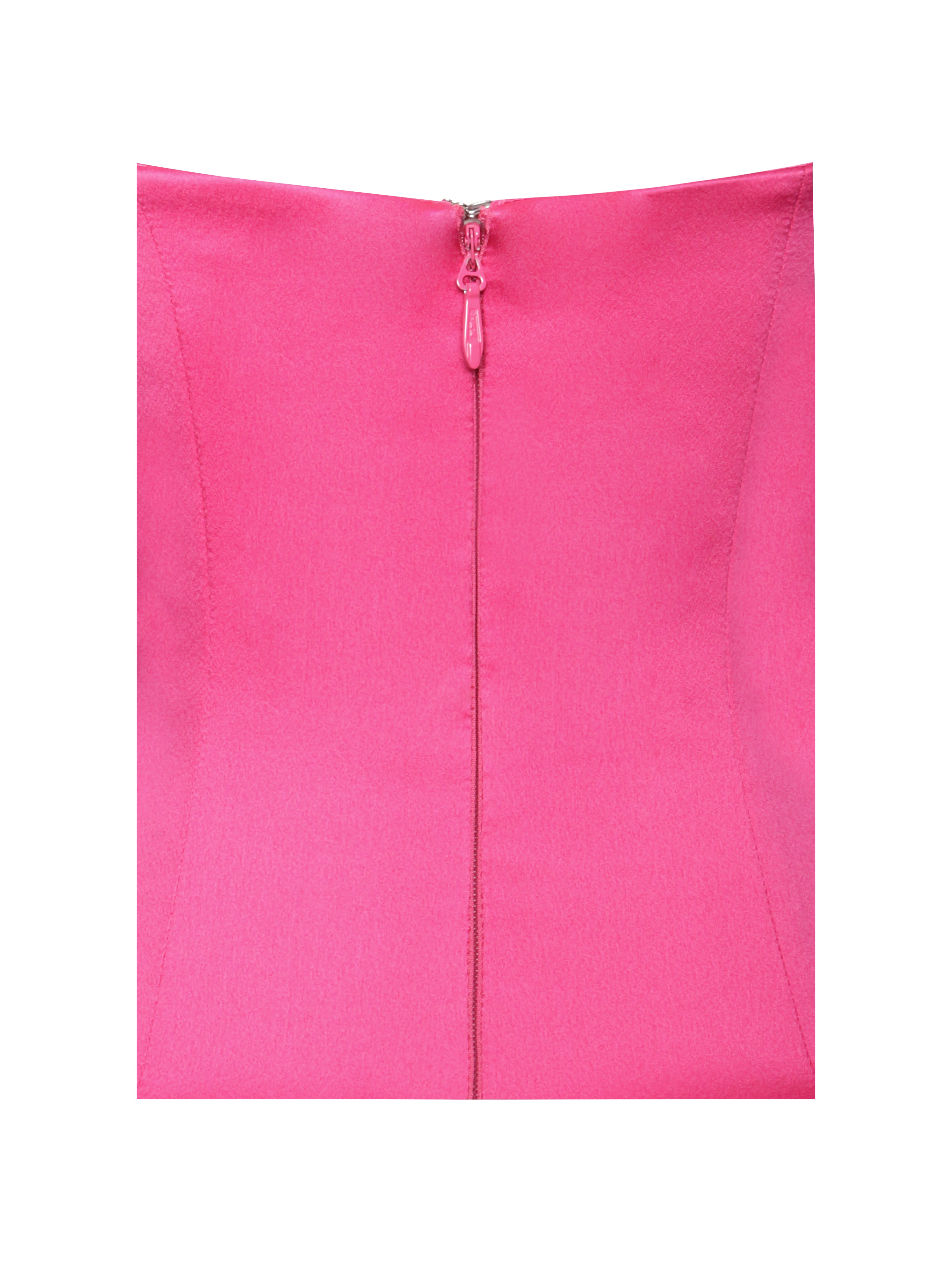 hot pink corset dress Miss Circle Women's Walterina Fuchsia Satin Strapless Drop Waist Corset Gown