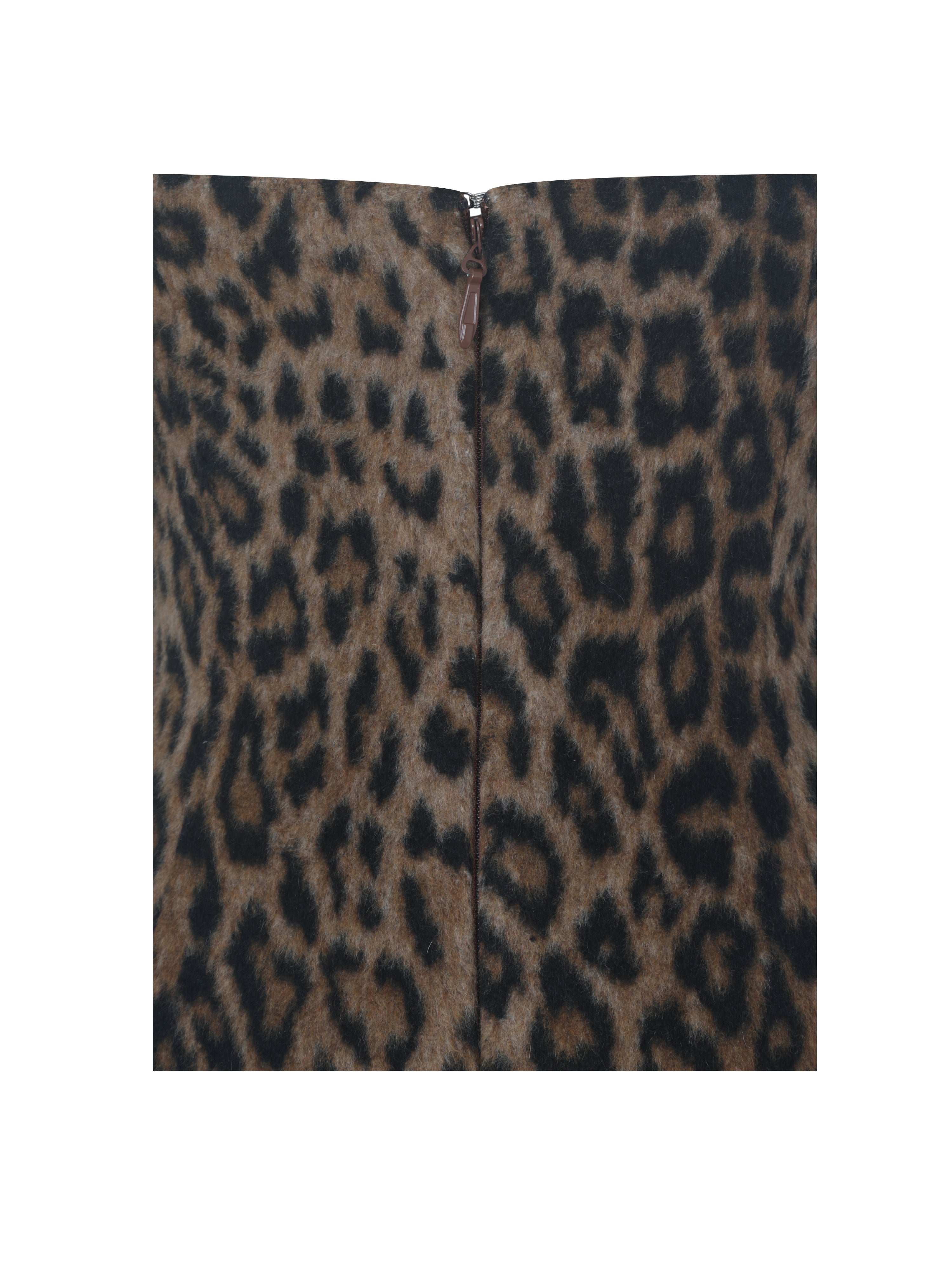 Ximena Cheetah Sweetheart Mini Dress