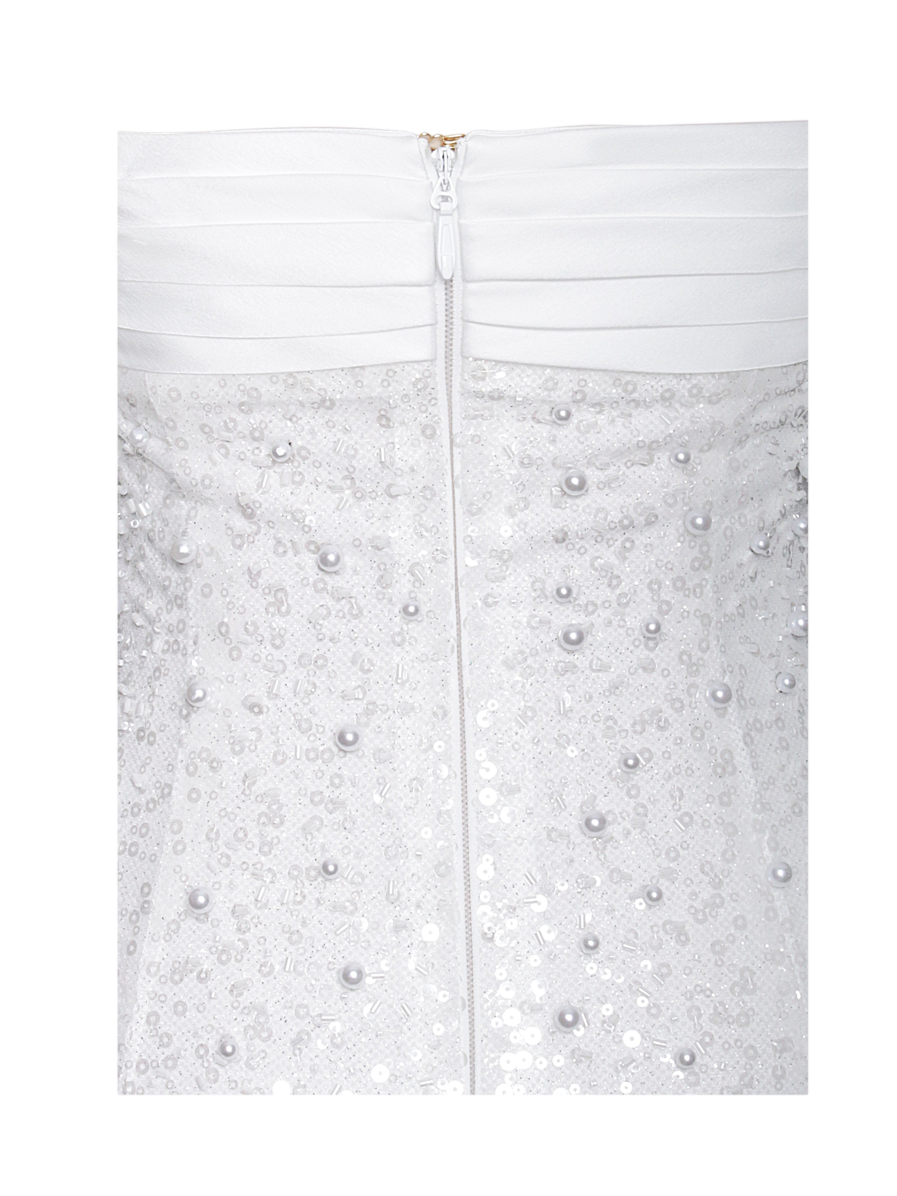 Miss Circle Women Lainey White Satin Sequin Pearls Beaded Maxi Dress Miss Circle Women Lainey White Satin Sequin Pearls Beaded Maxi Dress