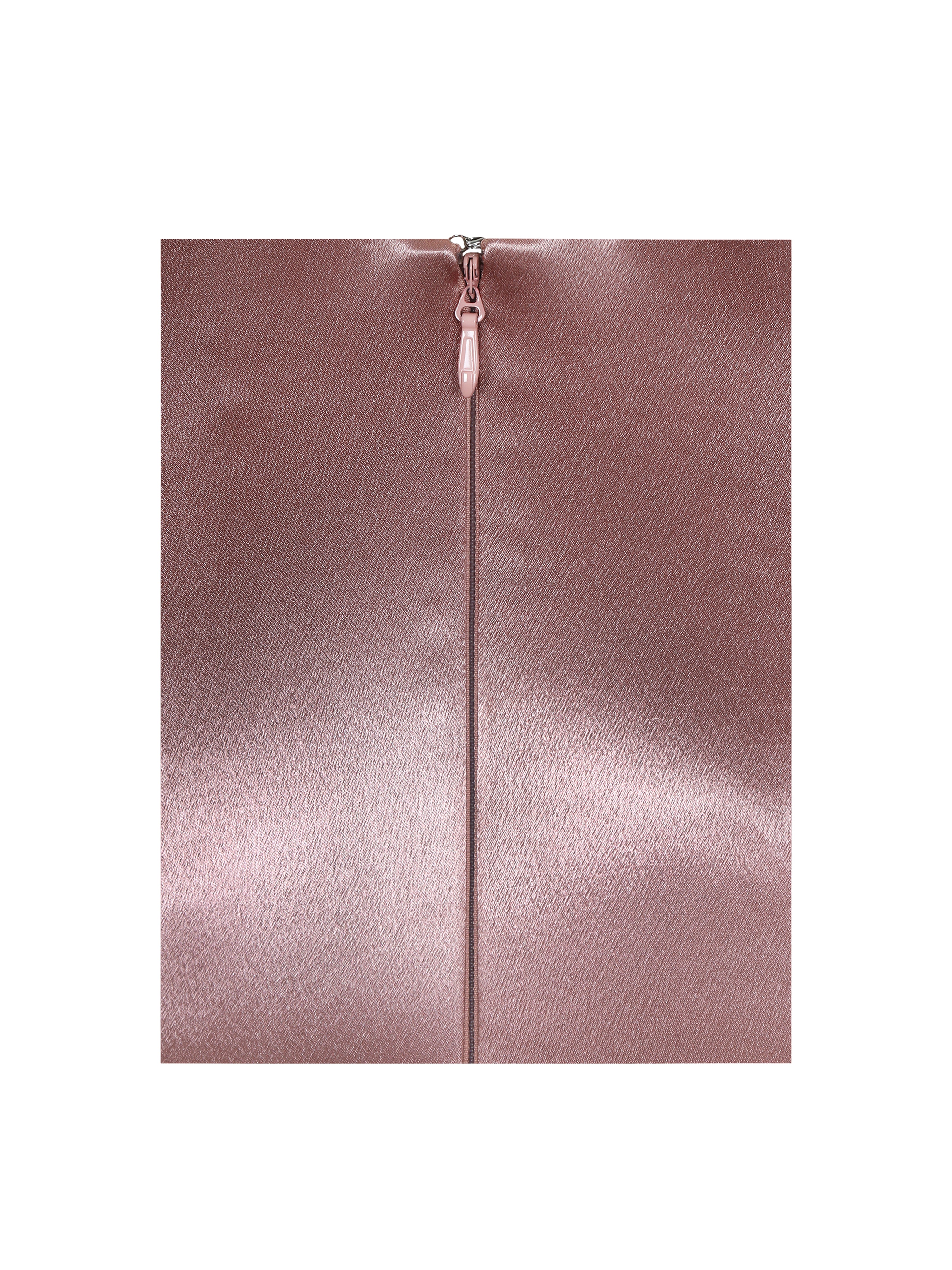 Willette Deep Rose Satin Strapless Gathered Maxi Dress