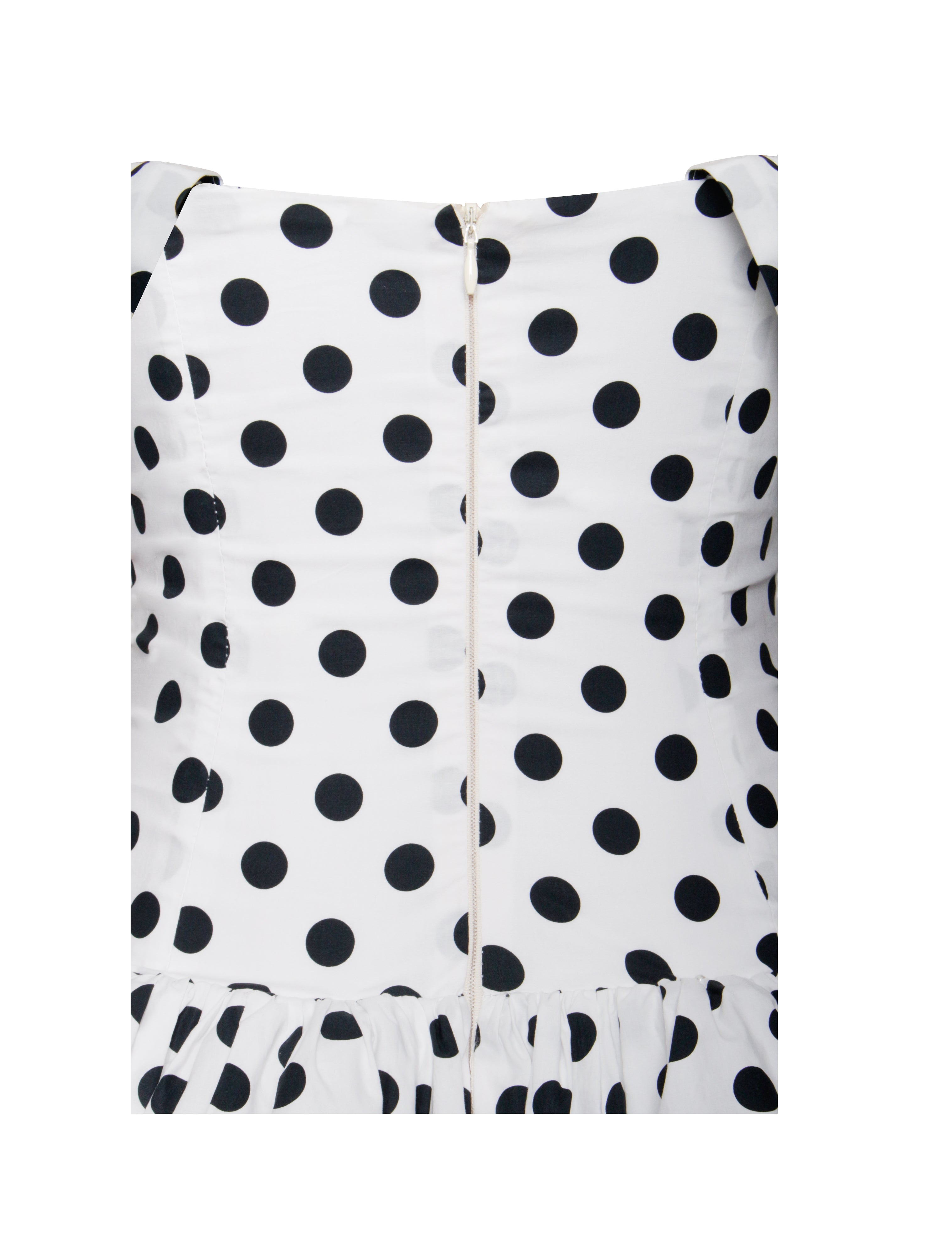 Black Polka Dot Puff Sleeve Mini Dress - New Look