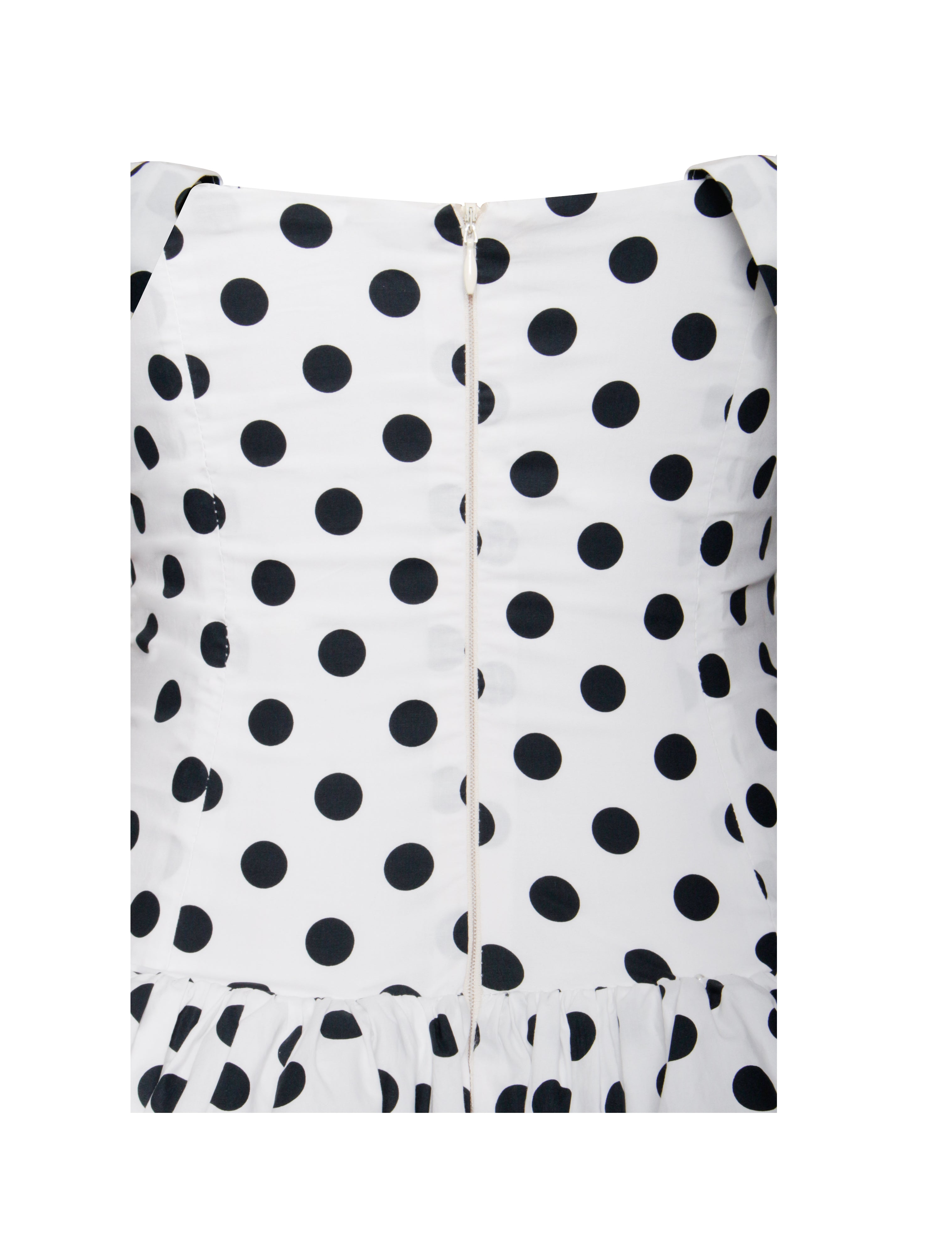 Umika Polka Dots Bubble Hem Mini Dress