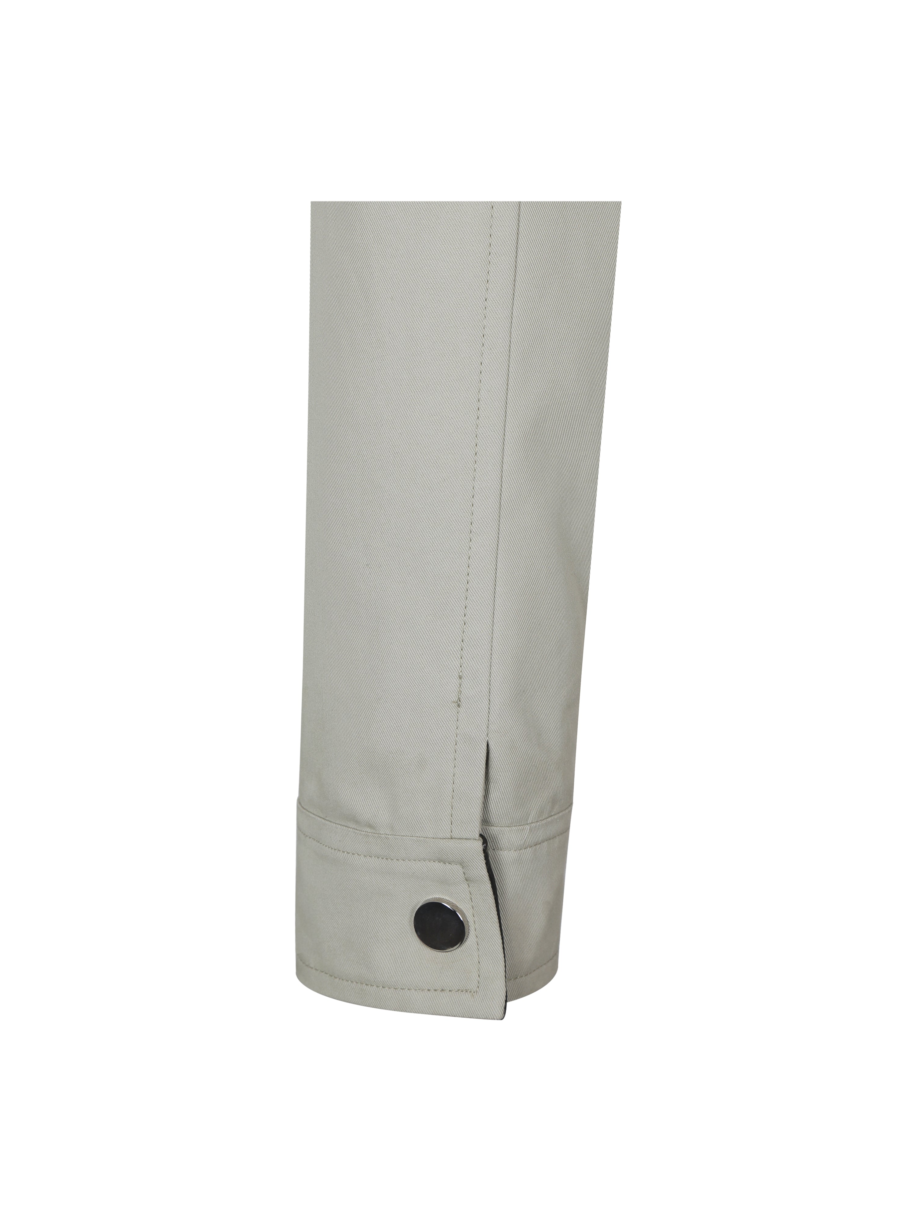 Vinette Sage Cotton Gabardine Cropped Front Zip Jacket