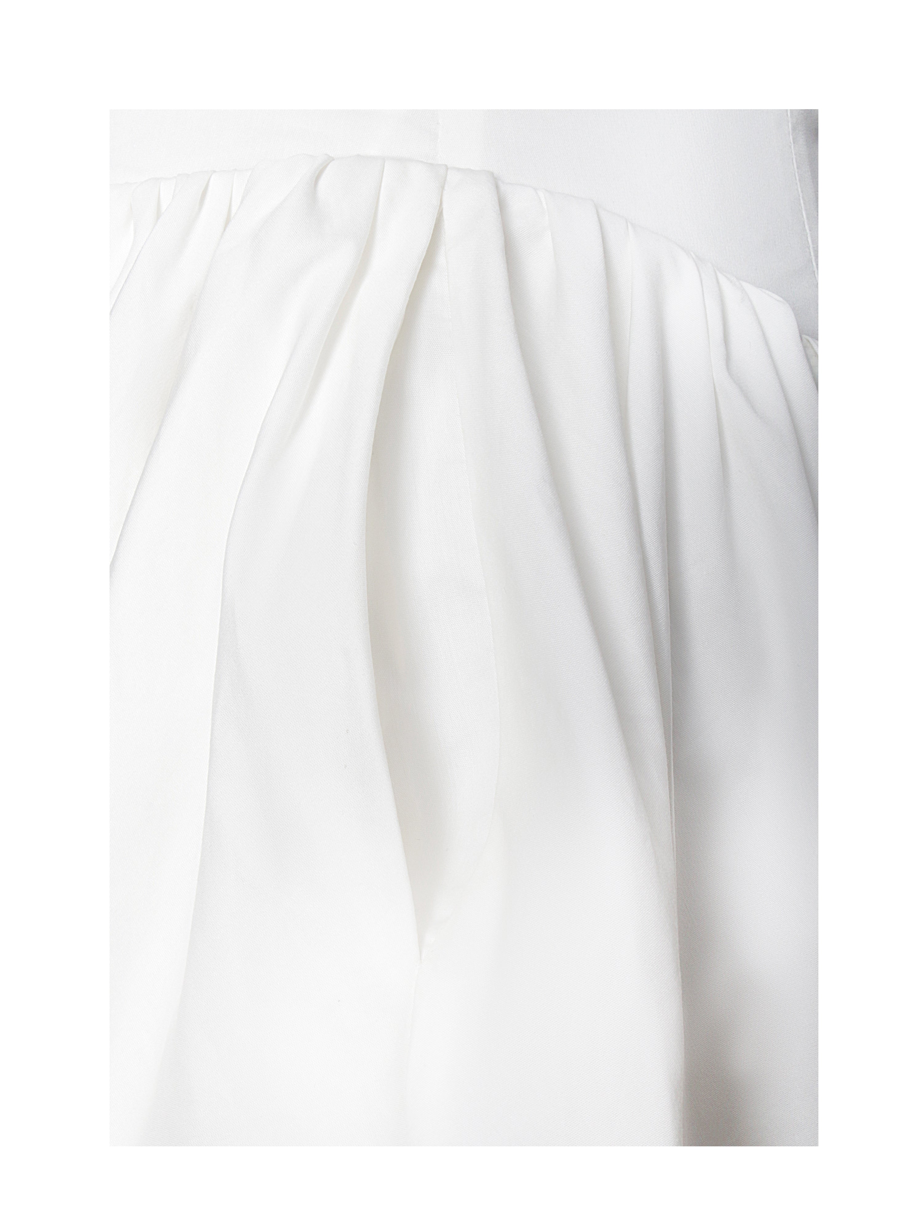 Nina White Embroidered Halter Mini Dress