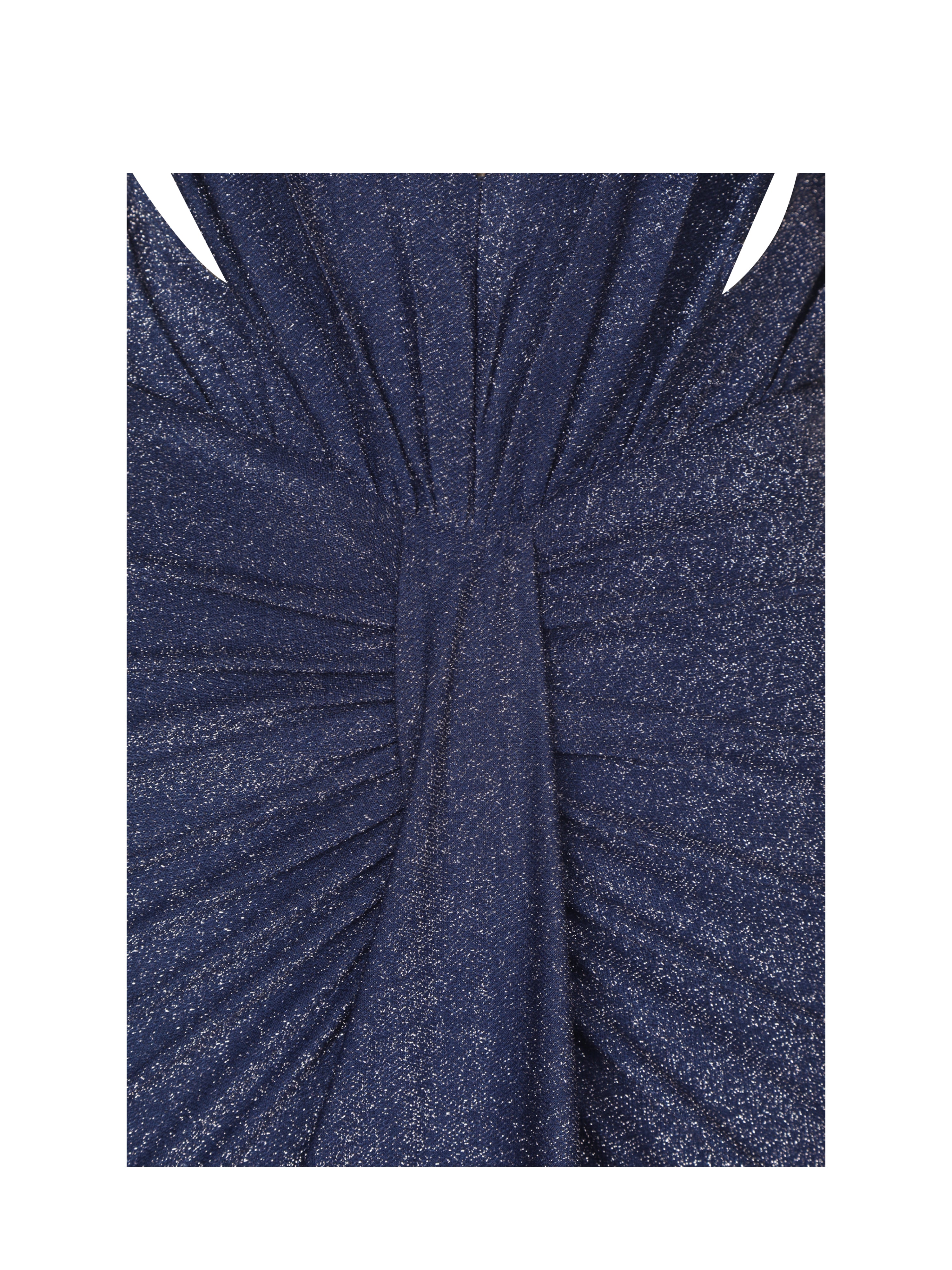 Terri Navy Sparkle Plunging Backless Maxi Dress