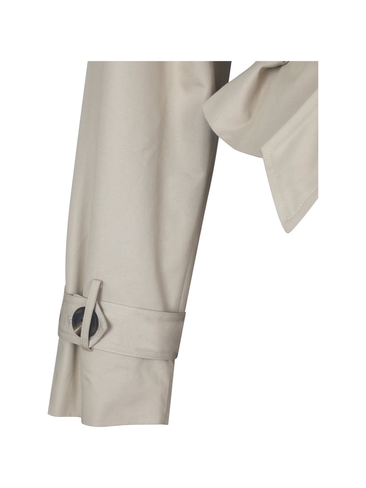 Zuly Tan Cotton Gabardine Mini Trench Jacket