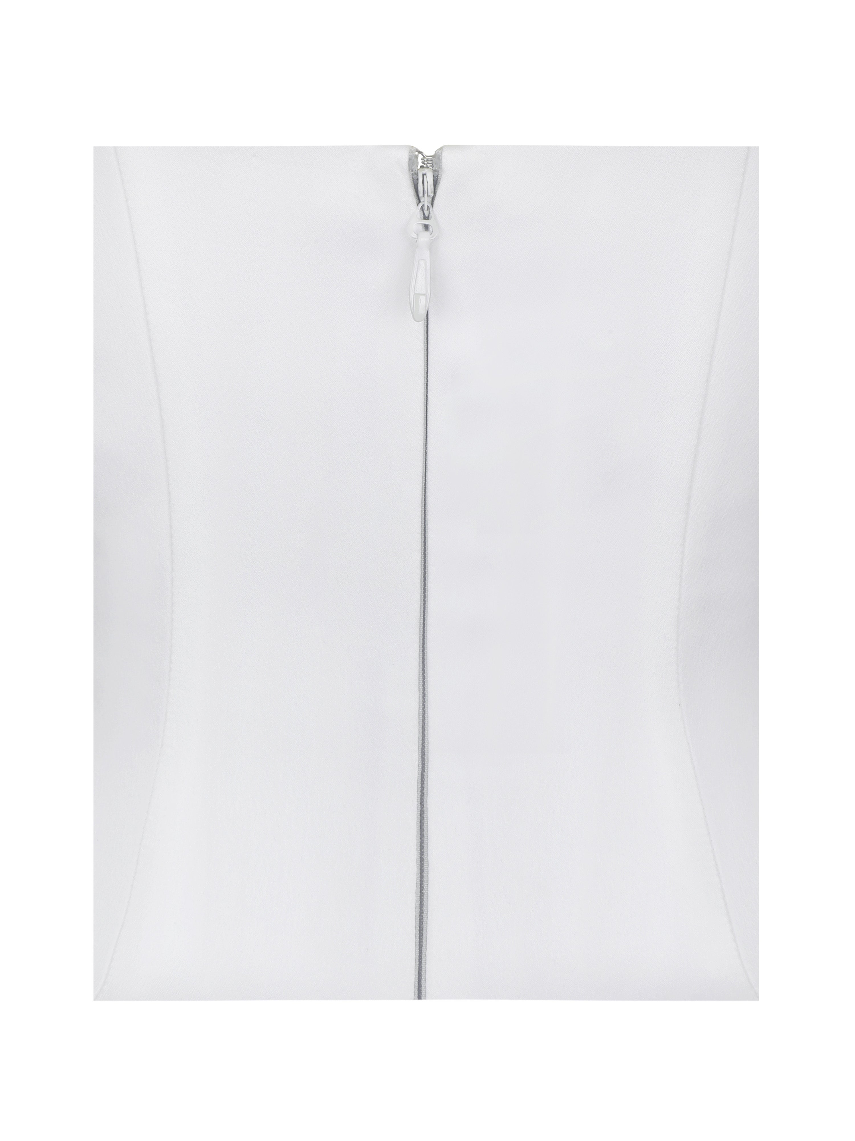 Siena White Satin Sweetheart Wedding Gown