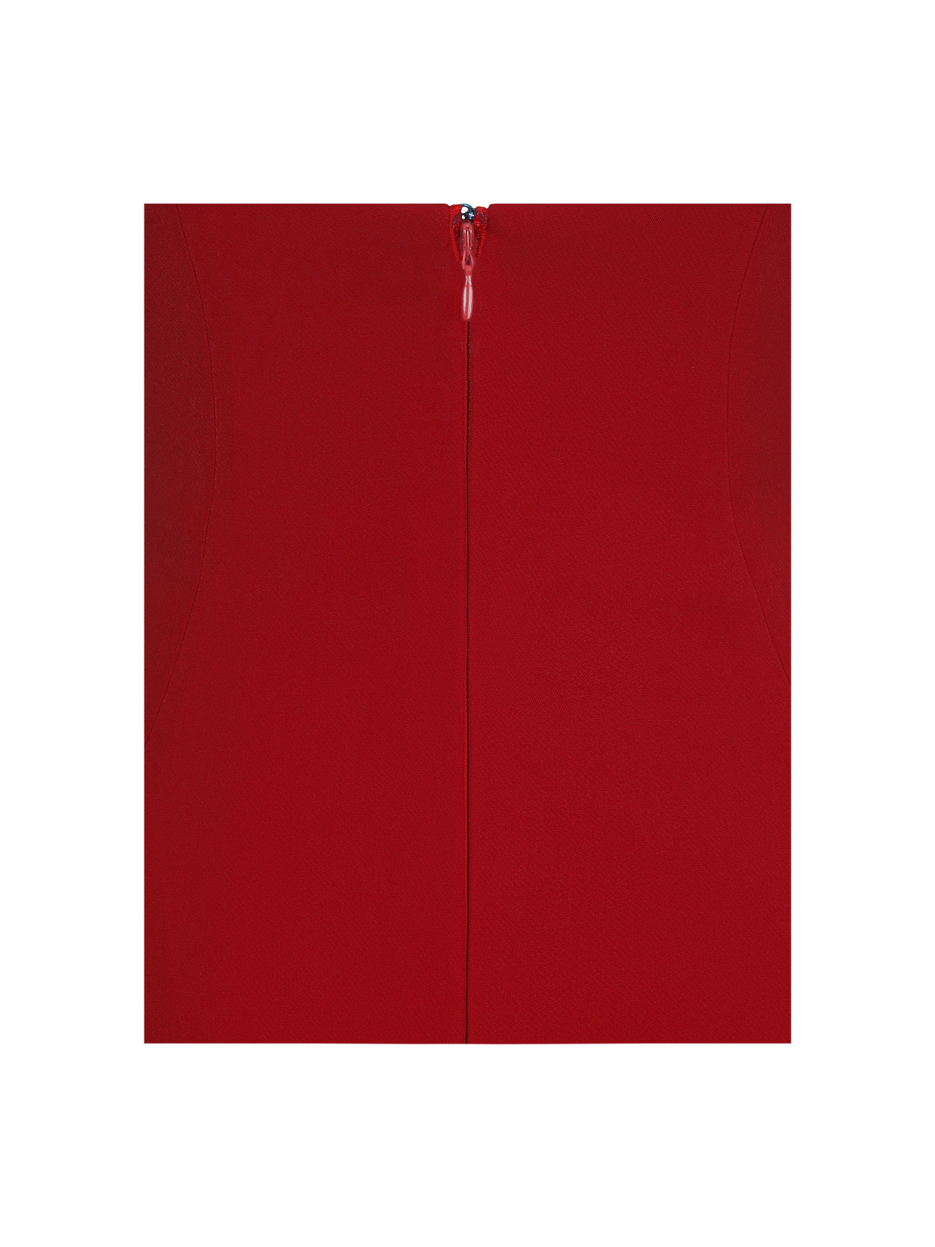 Verona Crimson Scoop Neck Flared Maxi Dress