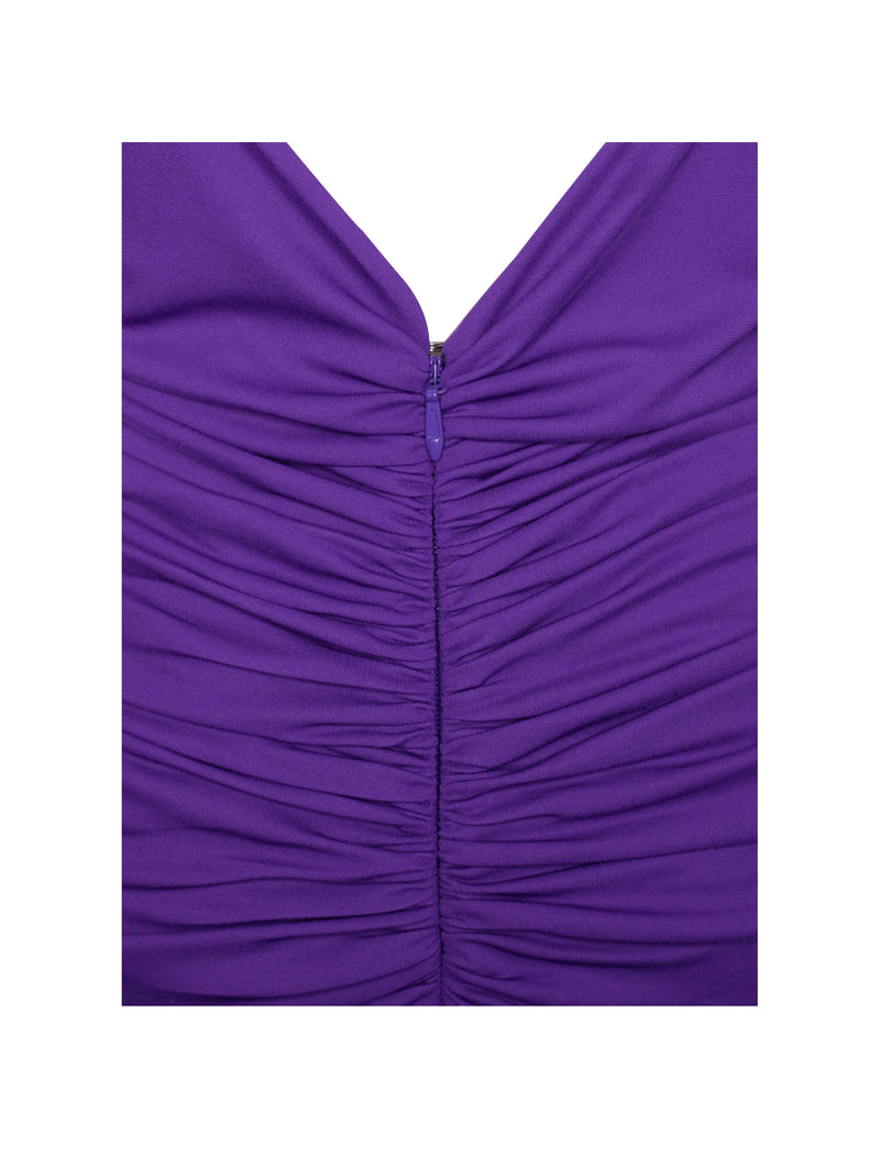 Glen Purple Strappy Deep V Backless Maxi Dress – Miss Circle
