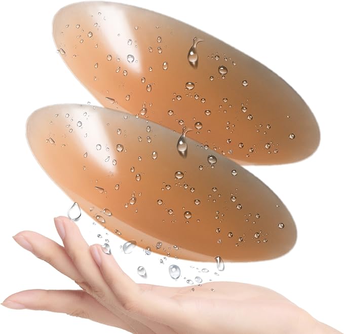 Miss Circle Light Brown No Adhesive Silicone Reusable Nipple Covers