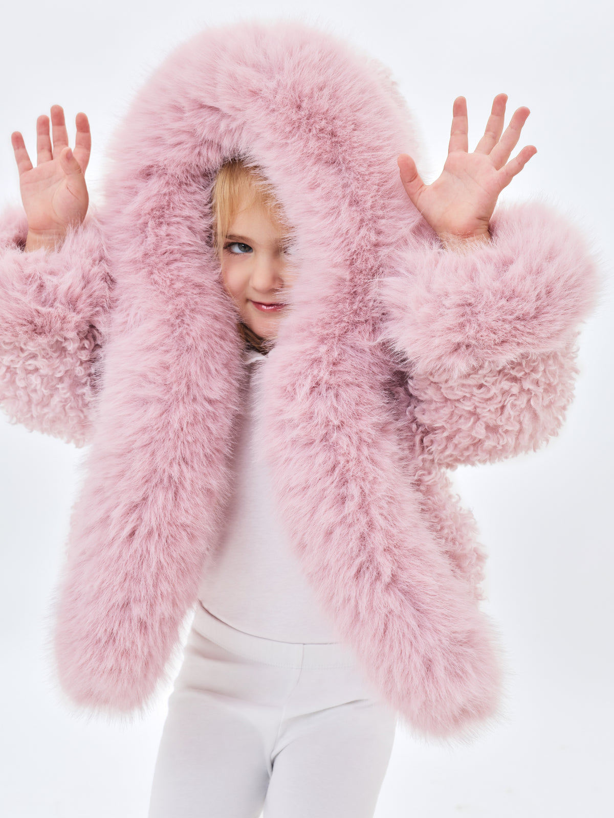 Kali Kids Rose Vegan Shearling Fur Jacket
