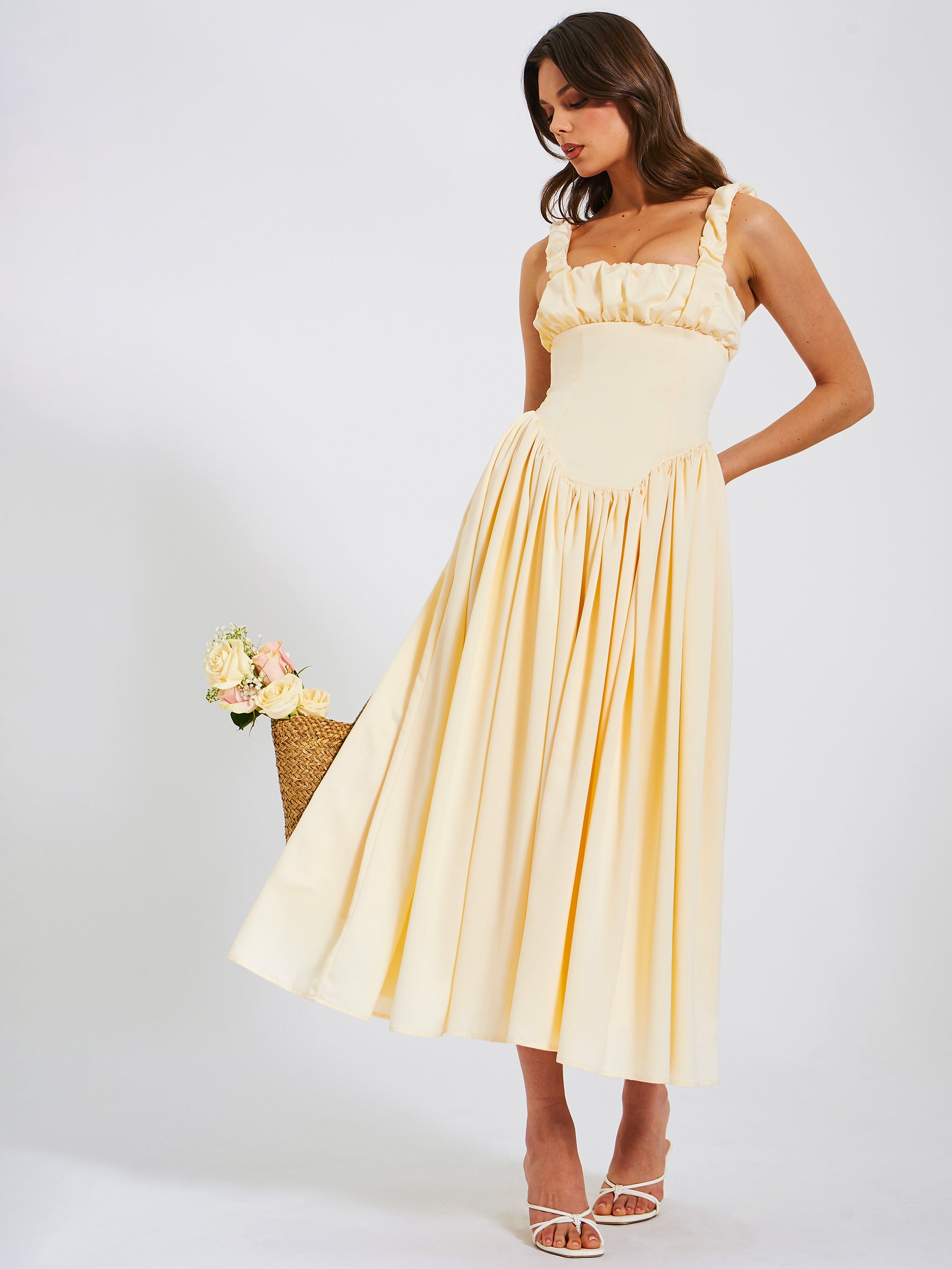 SunriseCC Balloon Strap Dress - White main image 0