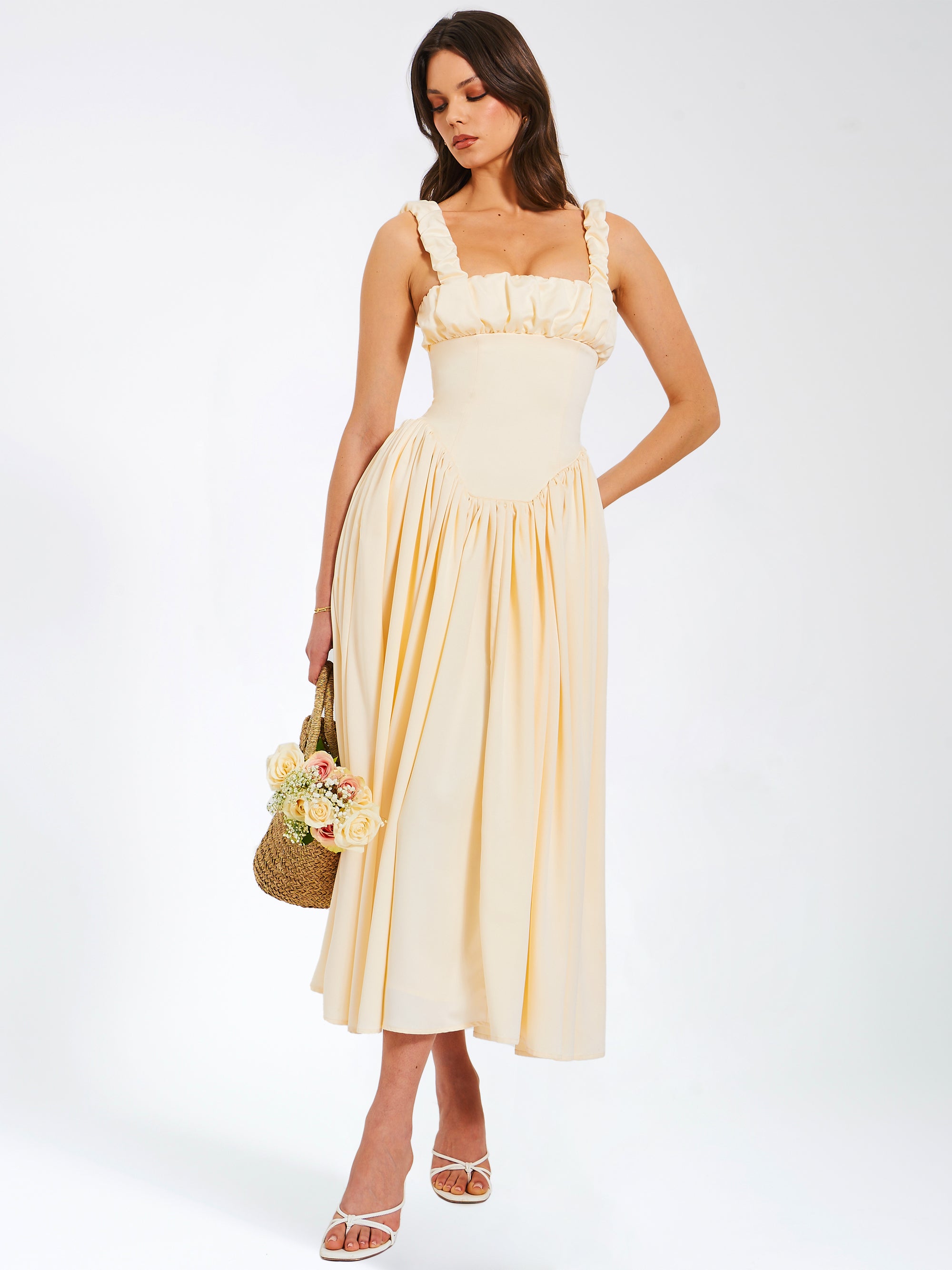 2023 NWT Printed Satin Sundress, Size 2 main image 1
