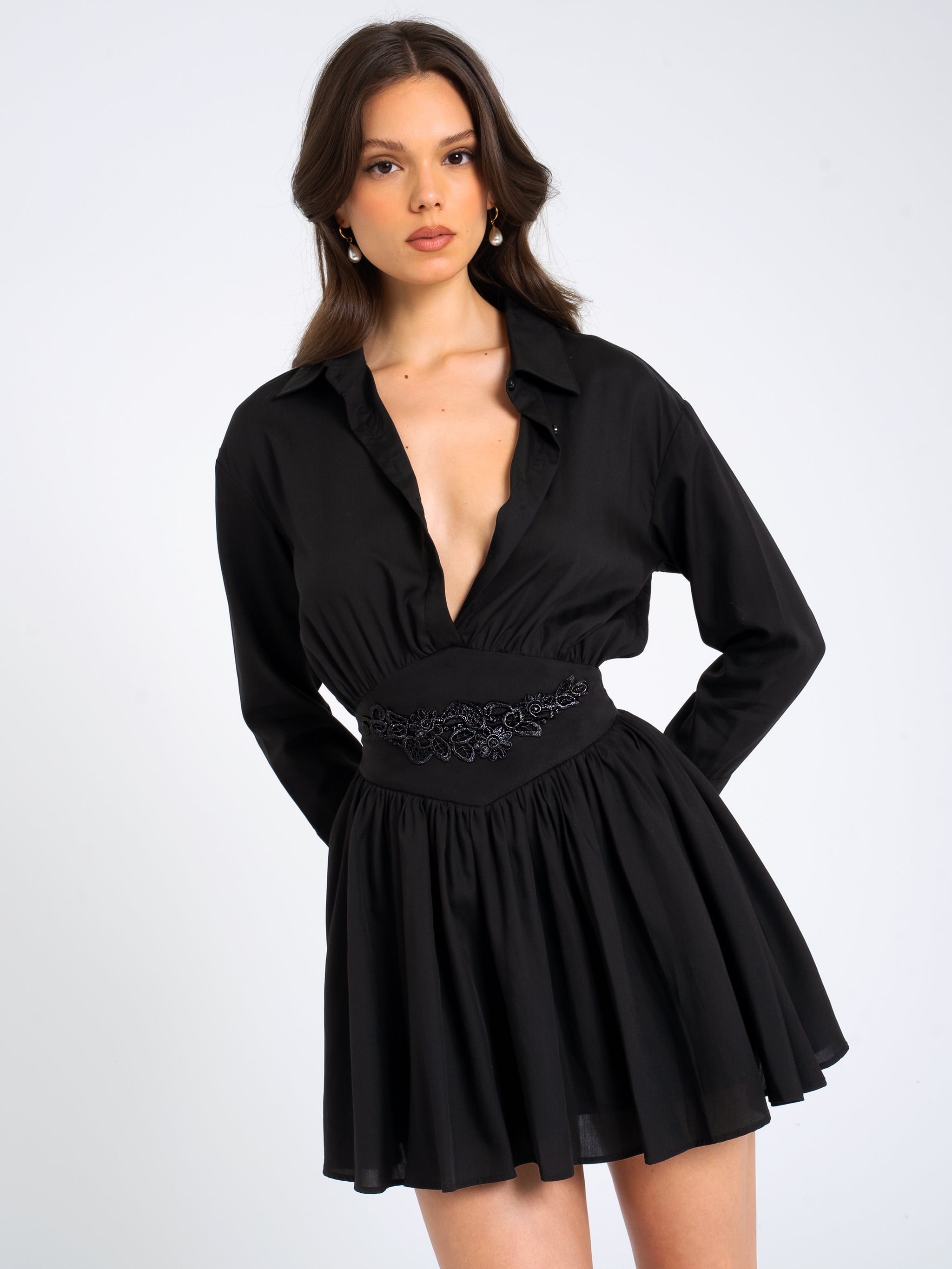 Jamila black set with a top