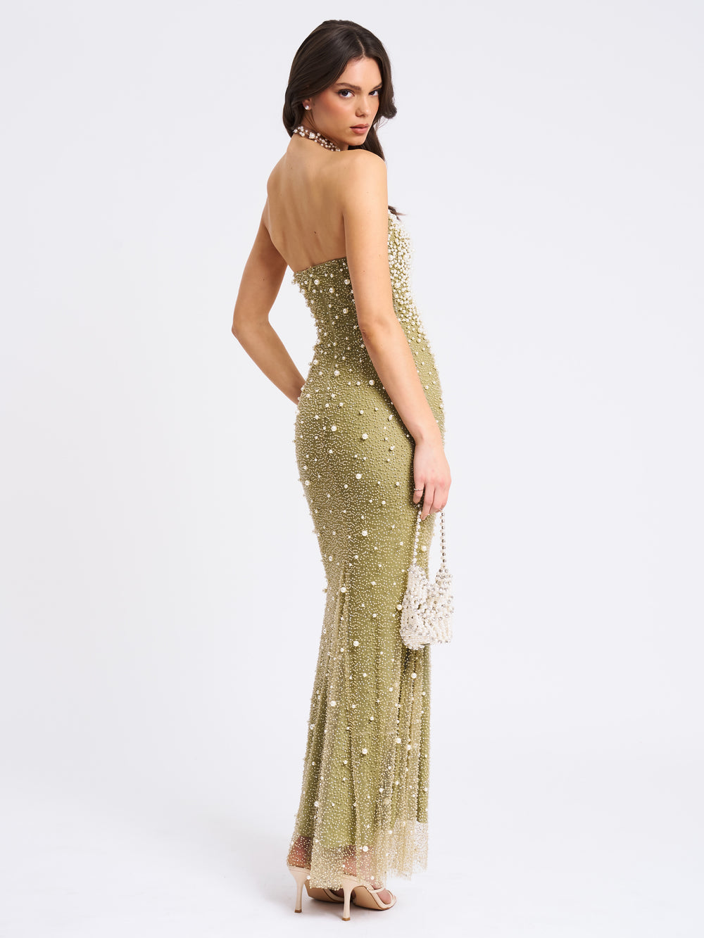 GRADIENT PEARL DRESS