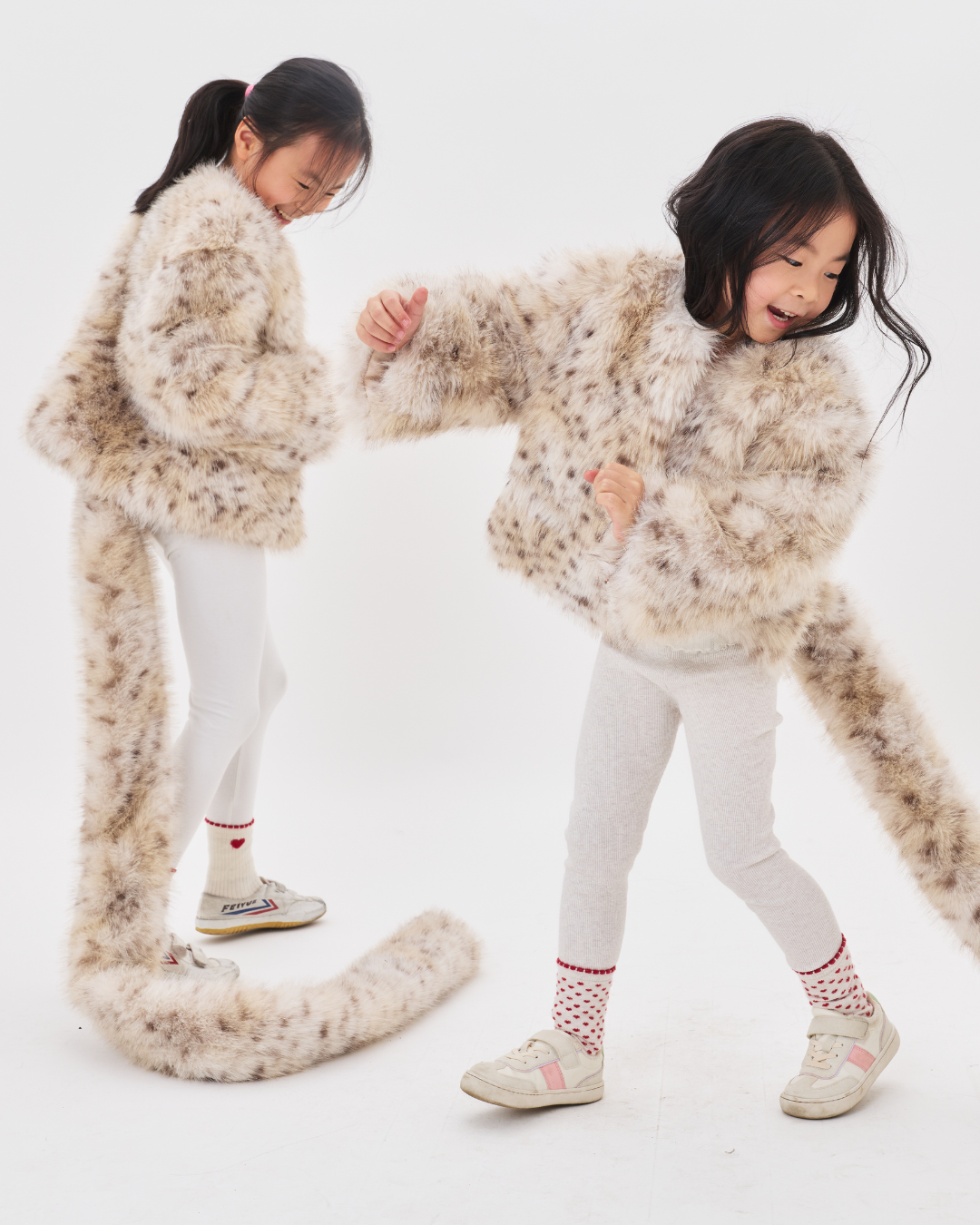 Marcy Kids Faux Cheetah Fur Scarf