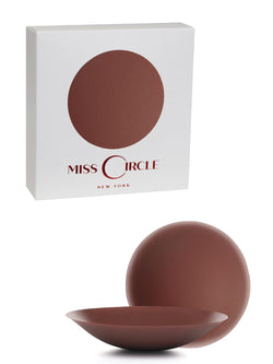 Miss Circle Dark Brown No Adhesive Silicone Reusable Nipple Covers