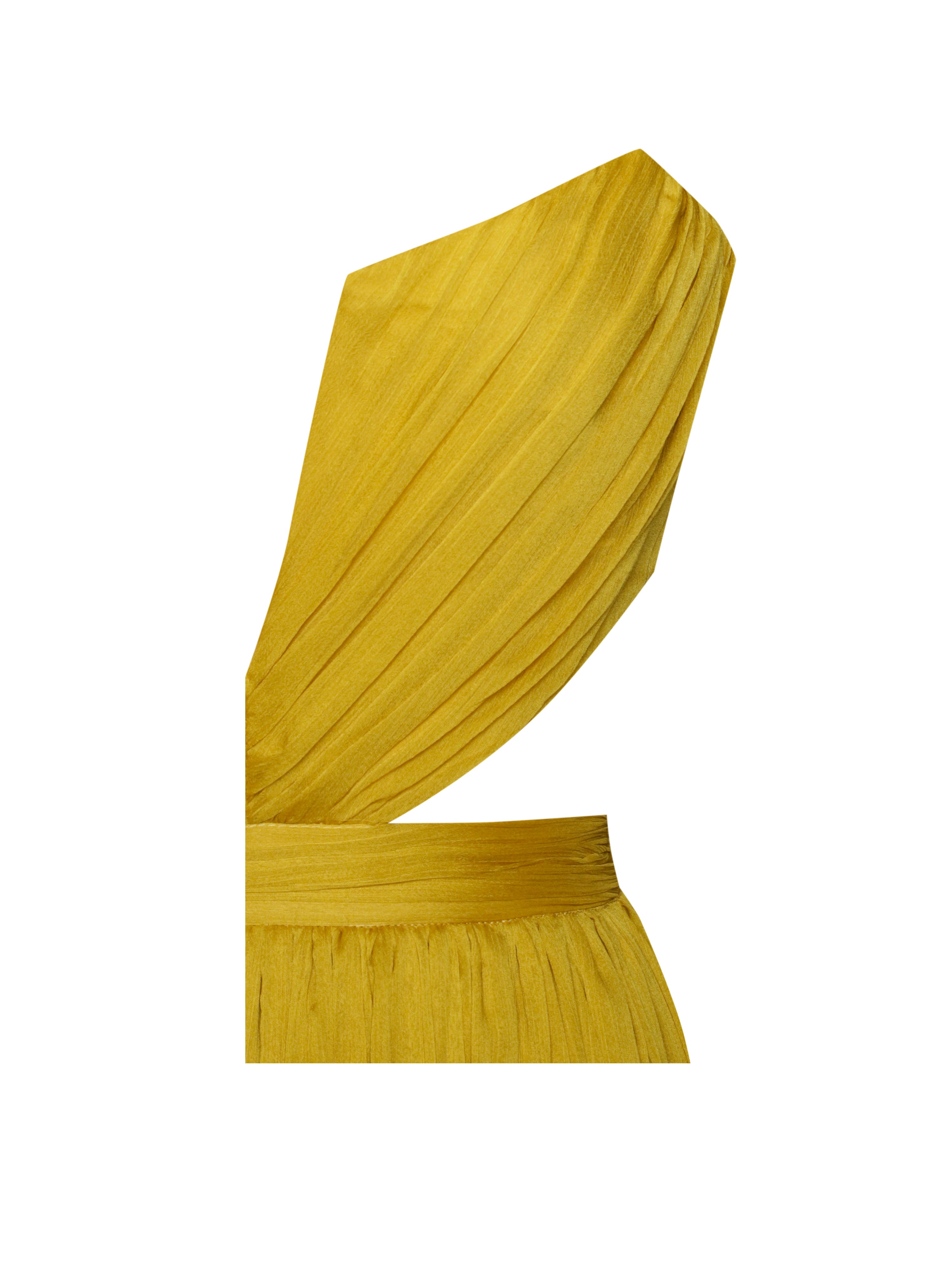 Miss Circle Women Xella Yellow Pleated Chiffon Maxi Dress - Yellow Miss Circle Women Xella Yellow Pleated Chiffon Maxi Dress - Yellow