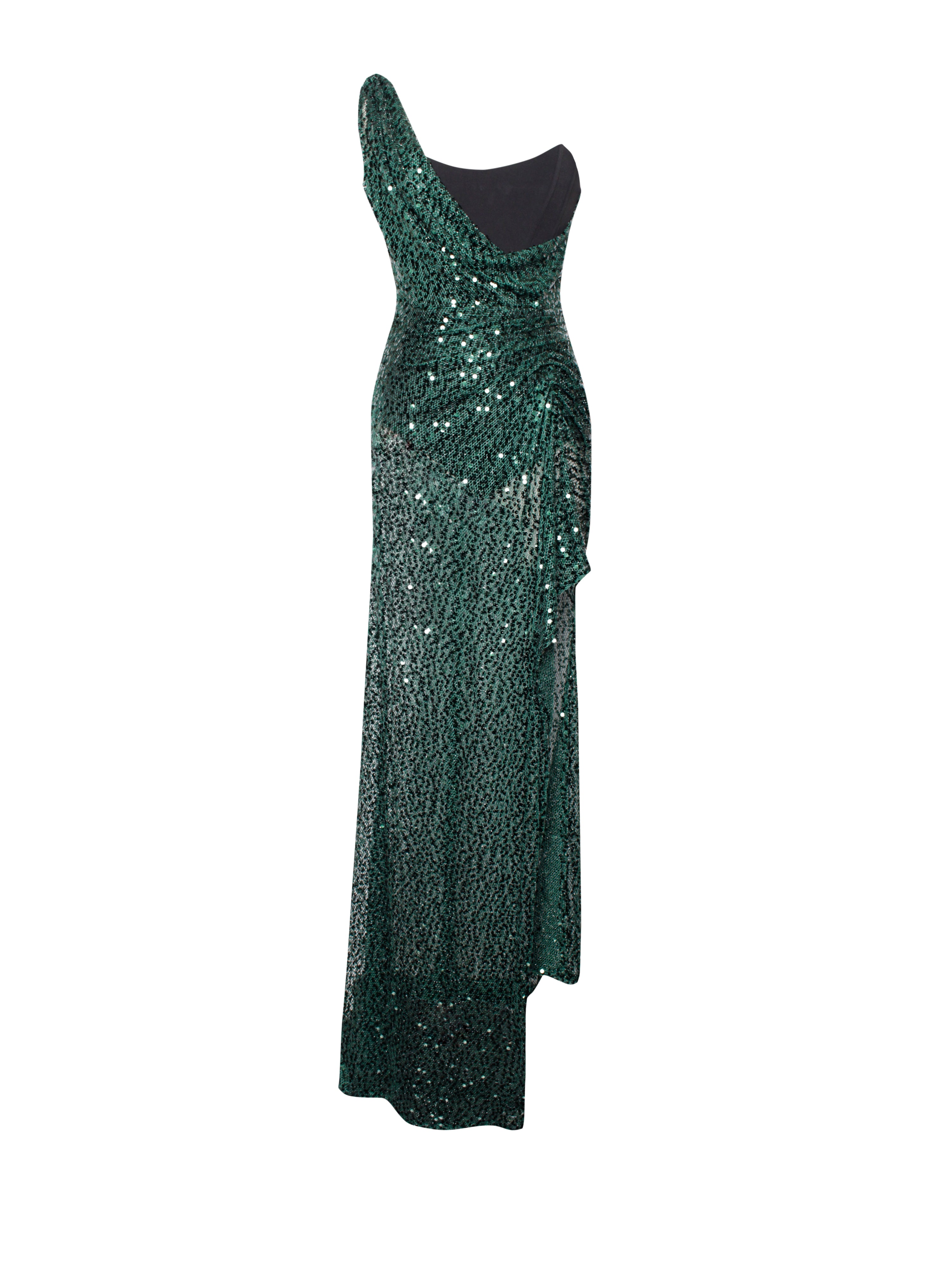 Miss Circle Women Umme Sequin Emerald Green Gown Miss Circle Women Umme Sequin Emerald Green Gown