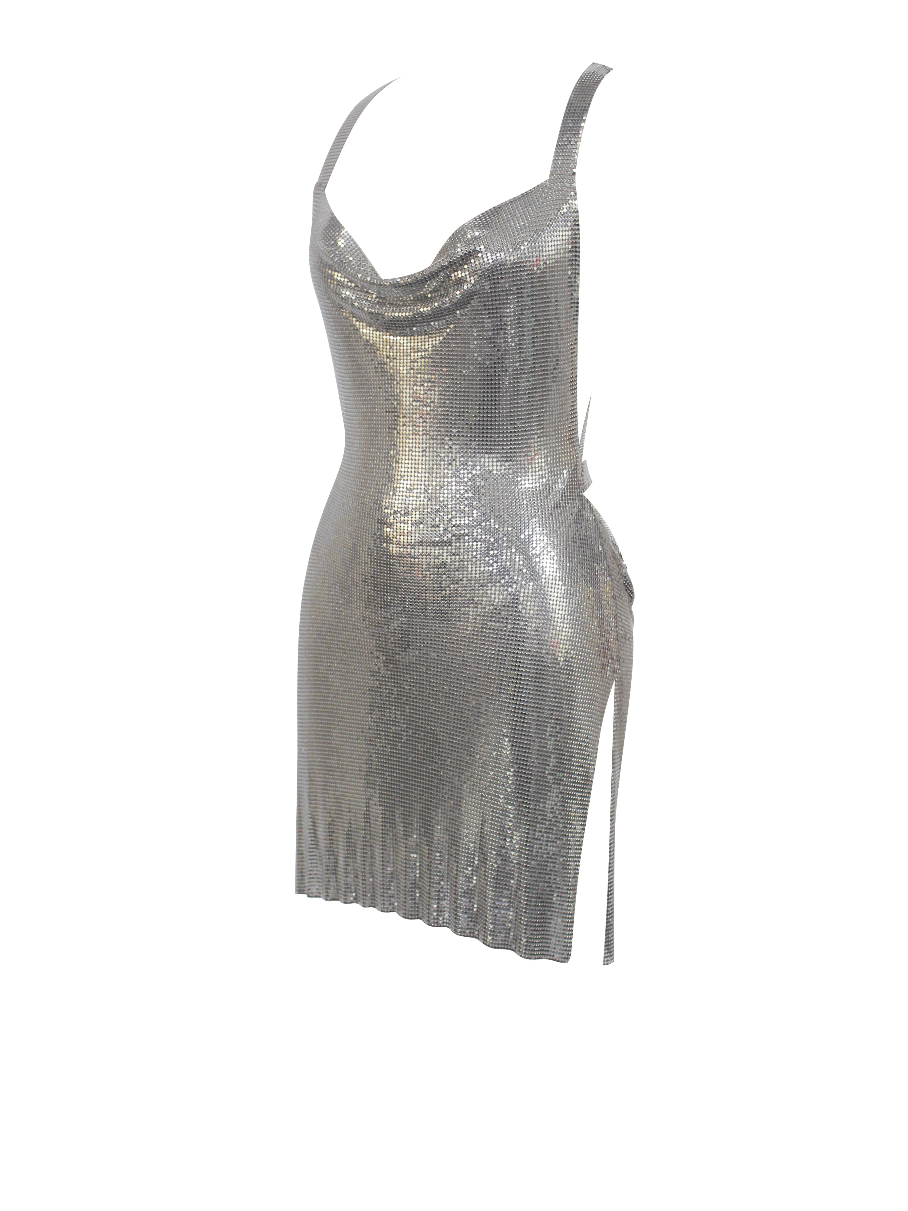 Serenity Silver Copper Mesh Dress