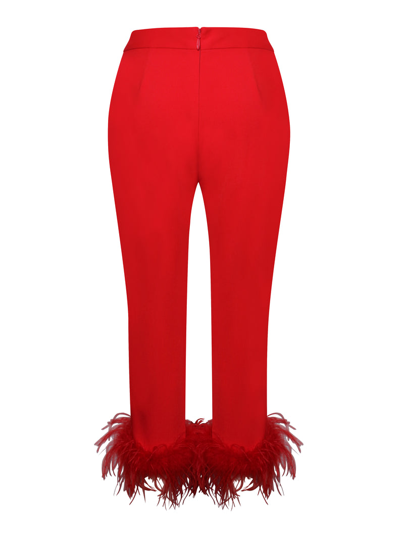 PAGETTA | Feather Trimmed Trousers