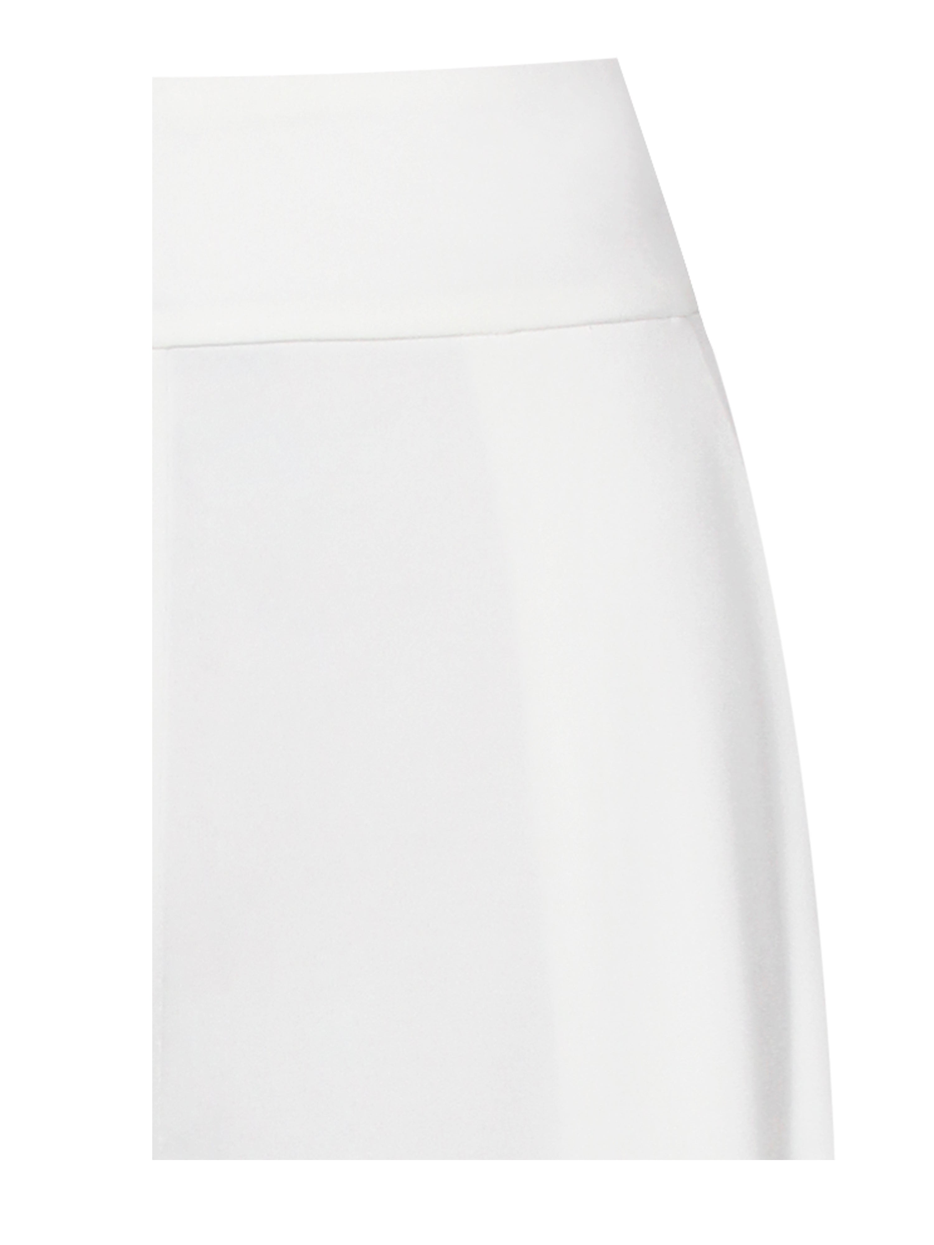 Never Enough White Stretch Crepe Wide Leg Trousers - Miss Circle