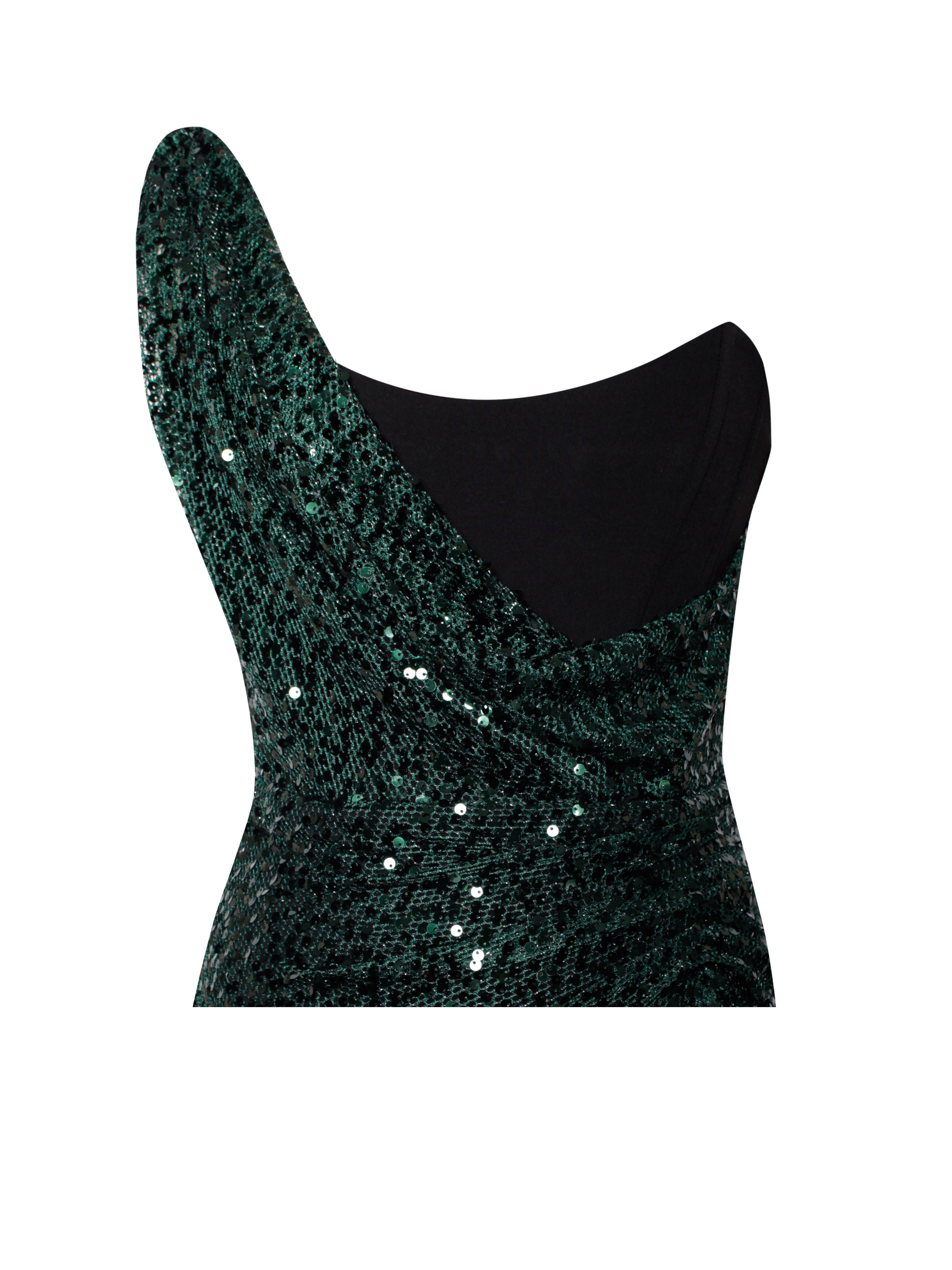 Umme Sequin Emerald Green Gown