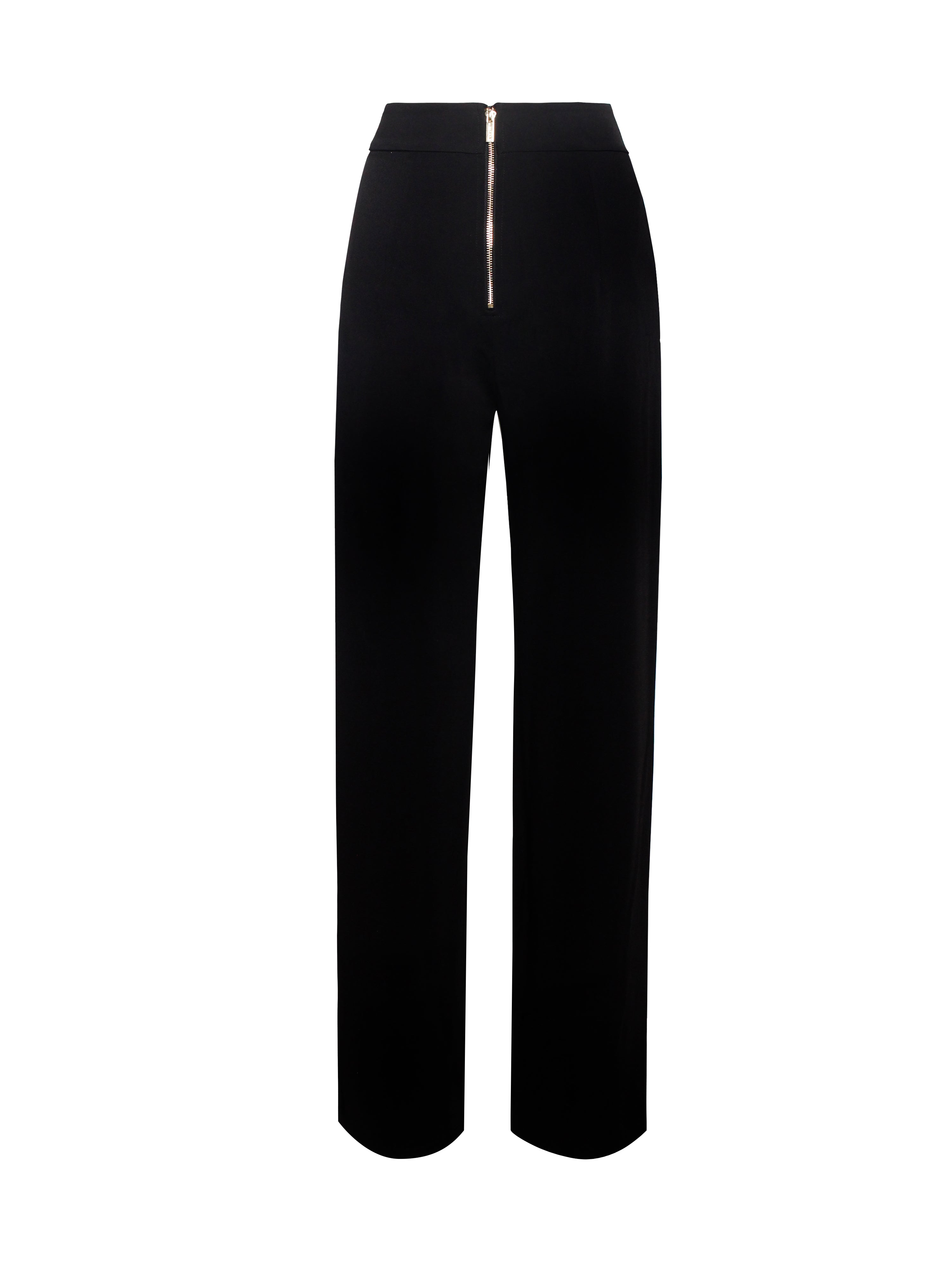 Never Enough Black Stretch Crepe Wide Leg Trousers - Miss Circle