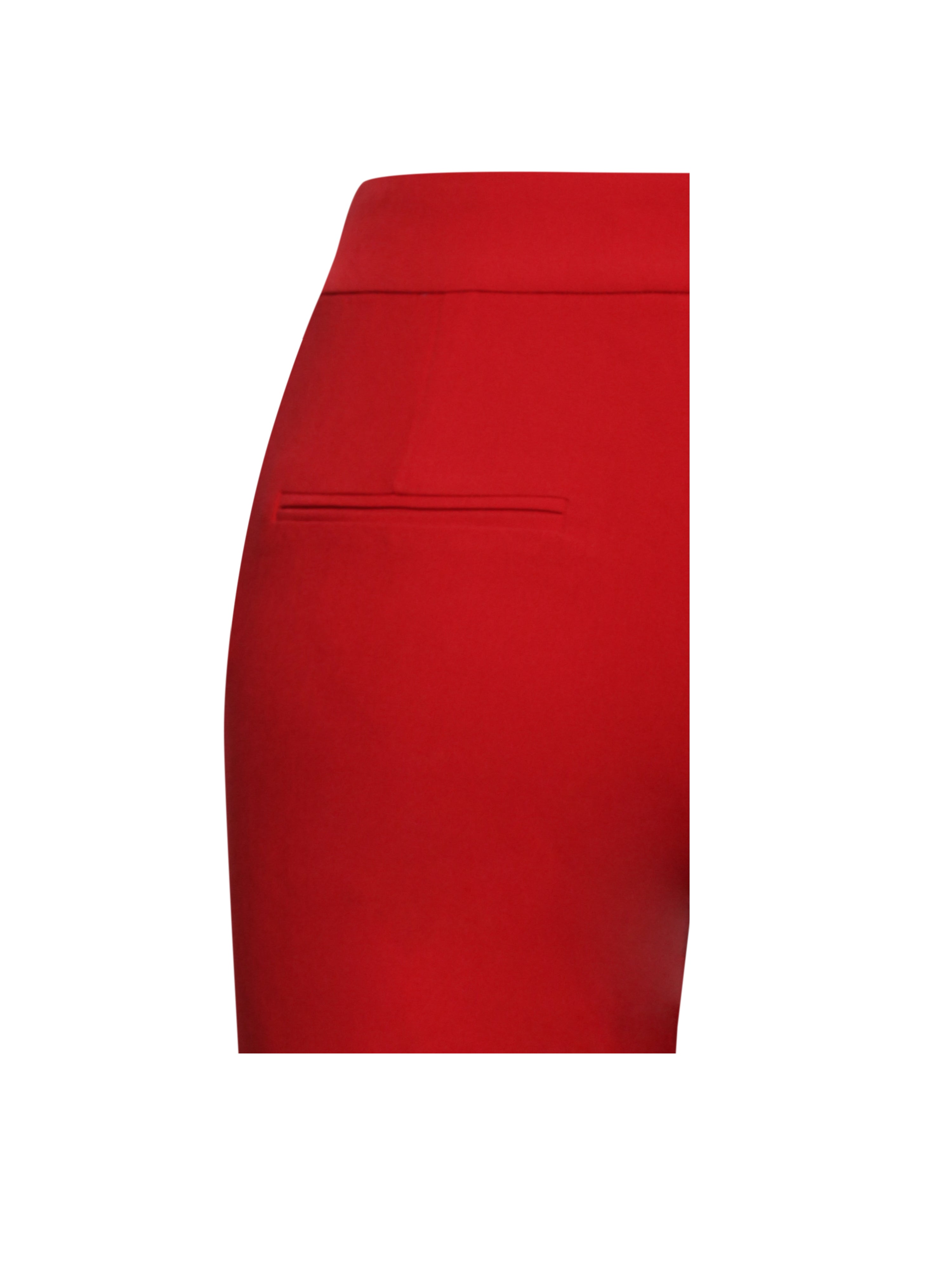 Vayla Red Skinny Fit Crepe Trousers