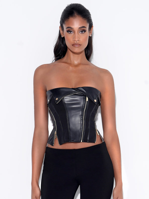 Grecia Black Lace Corset Top – Miss Circle